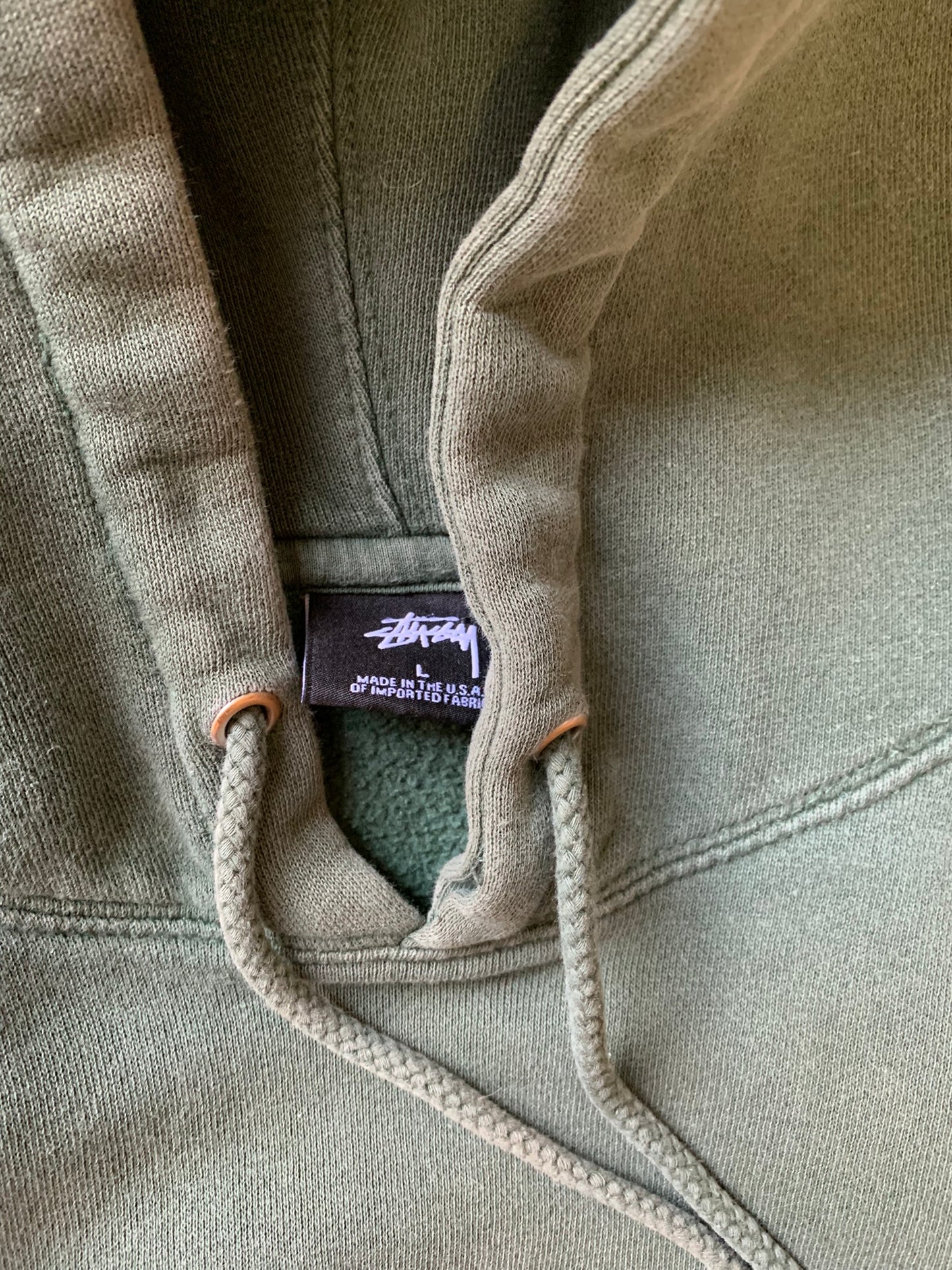 (L) Stussy Tonal Hunter Green Hoodie