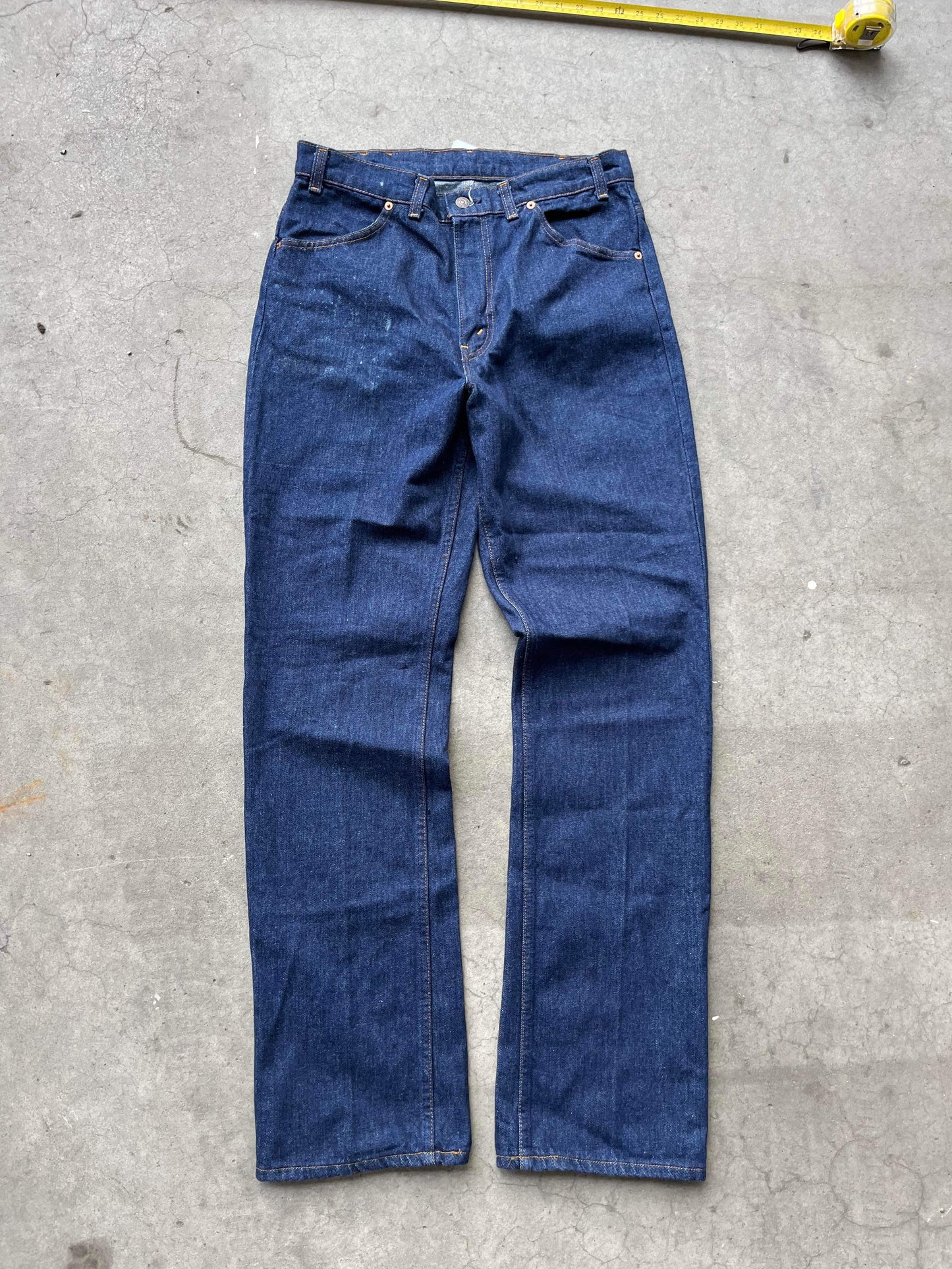 (34”) 80’s Levi’s Dark Wash Raw Denim