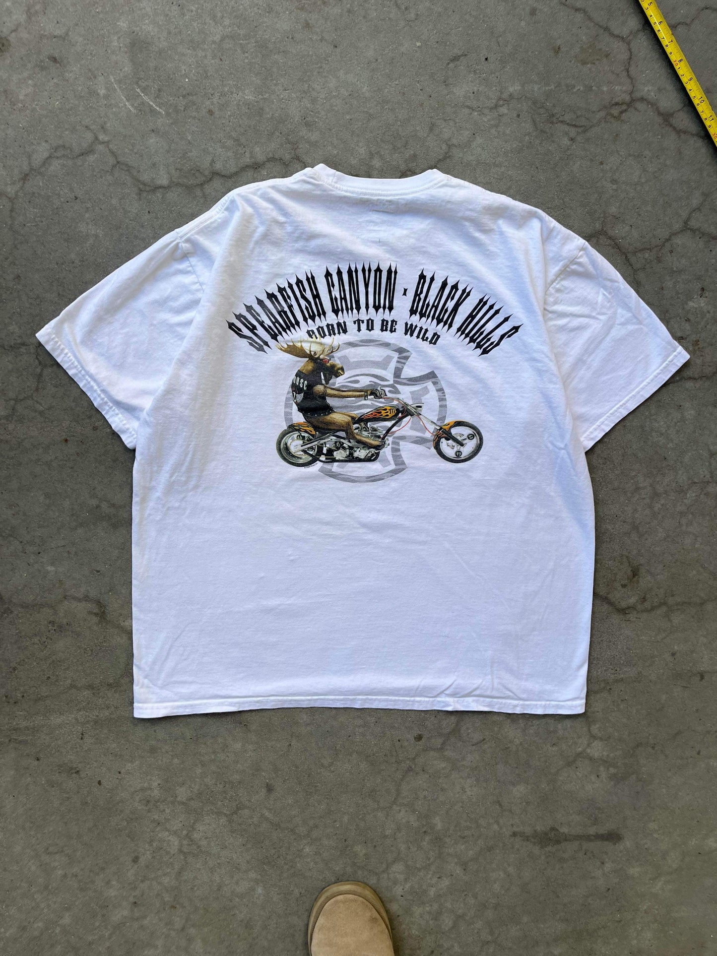 (L/XL) Born To Be Wild Biker Tee