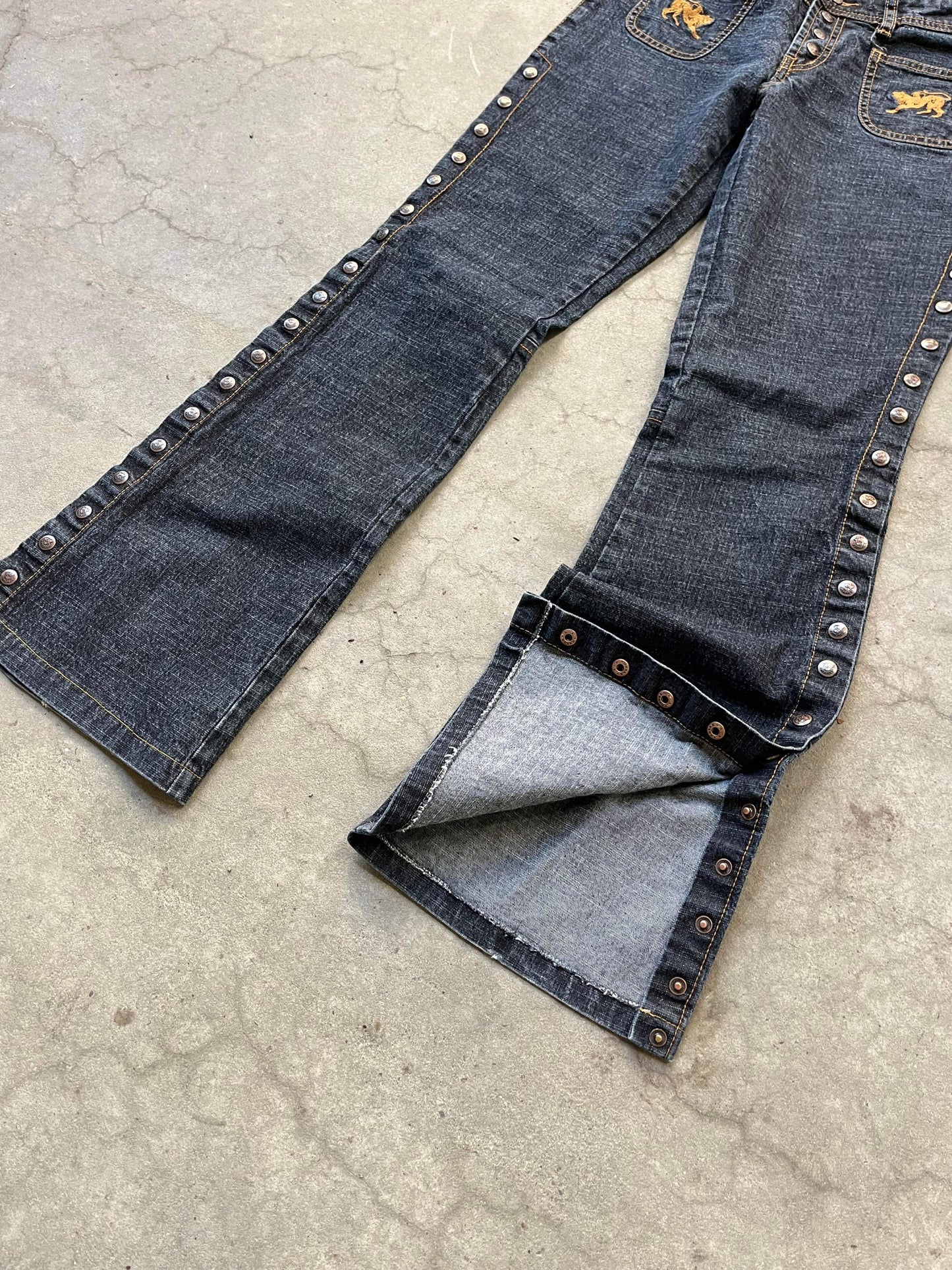 ~ (30”) Y2K Parasuco Snap Flare Denim