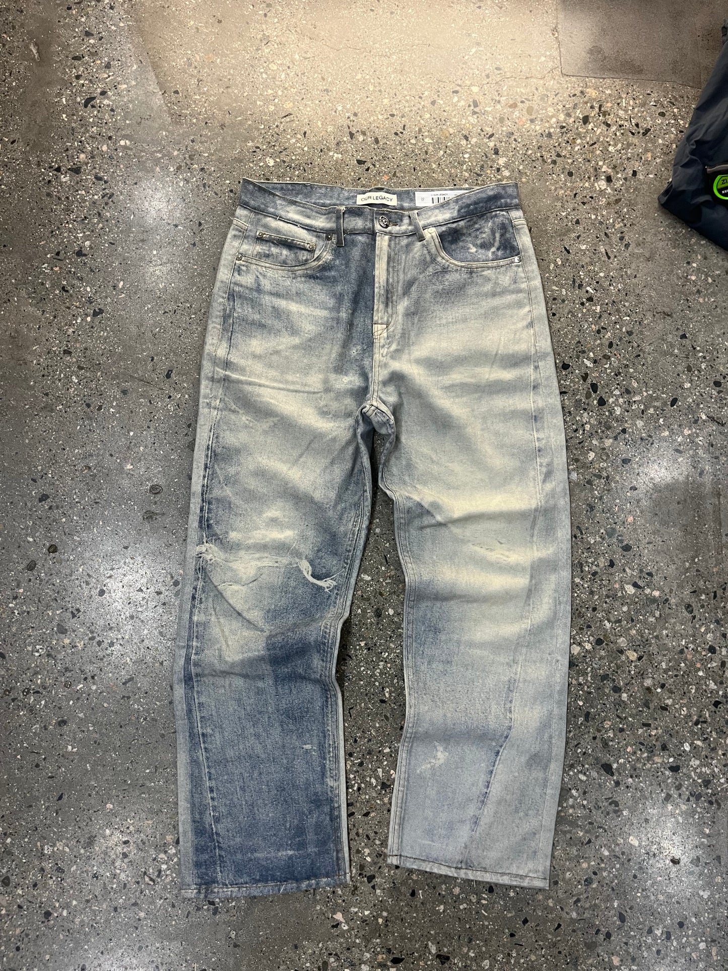 (32) Our Legacy Digi Wash Baggy Denim Jeans (Boot)