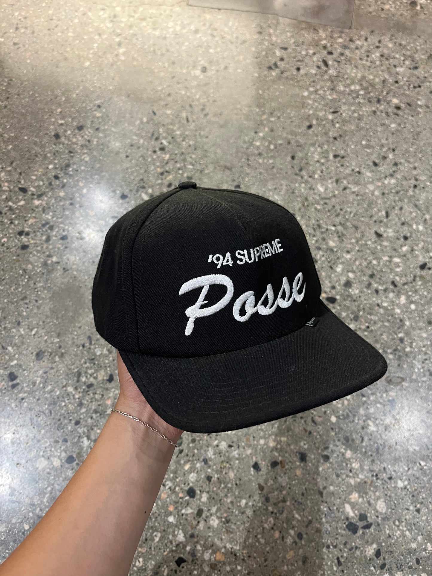 90's Supreme Posse Patch Adjustable Snapback Hat