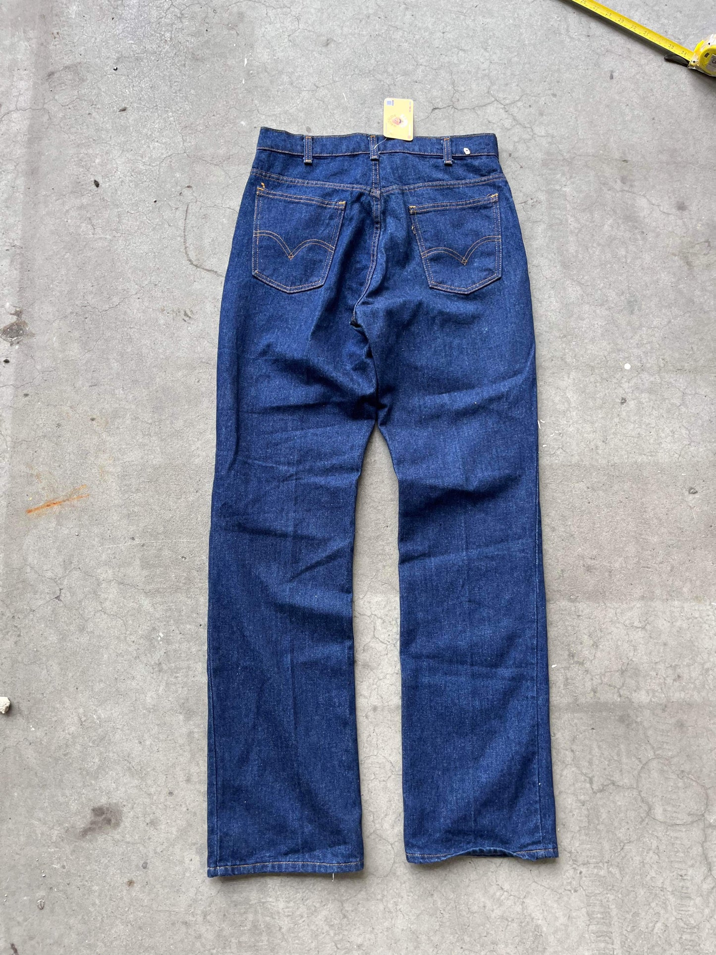 (34”) 80’s Levi’s Dark Wash Raw Denim