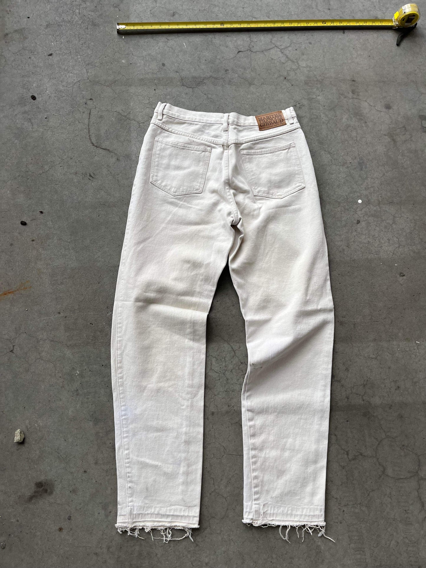 (30”) Marithe Francois Girbaud White Denim