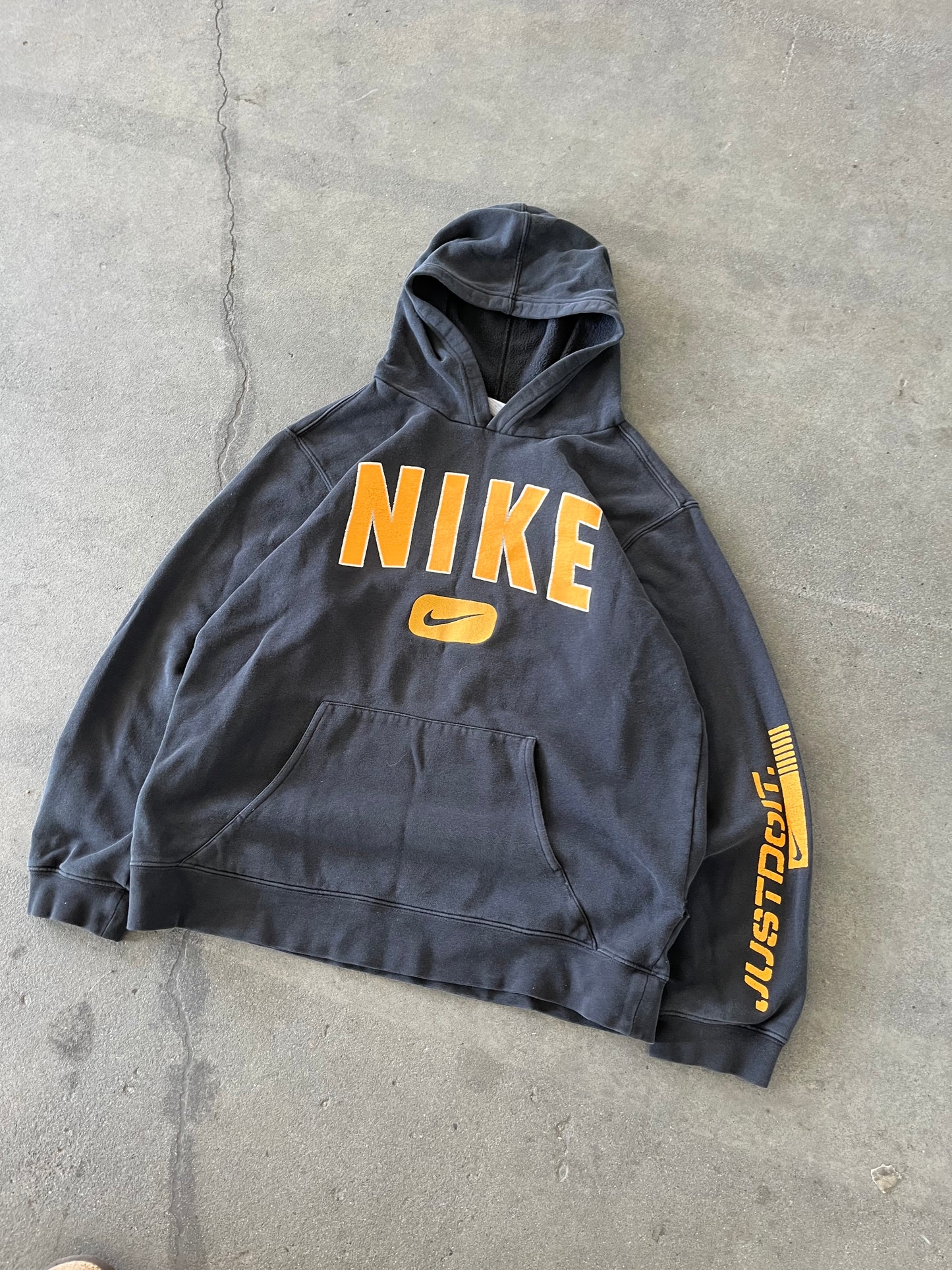 (S) 00s Nike Spell Out Hoodie