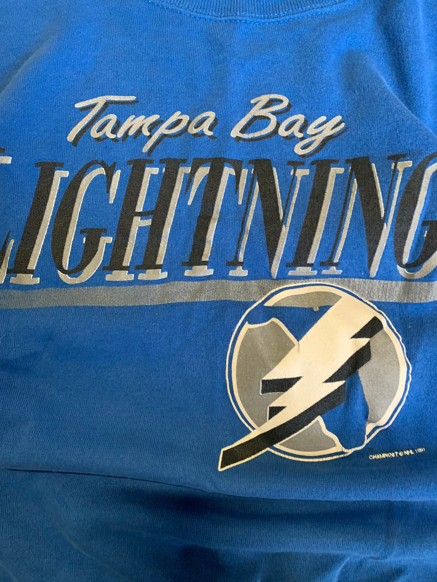 (M) 1991 Tampa Bay Lightning Crewneck