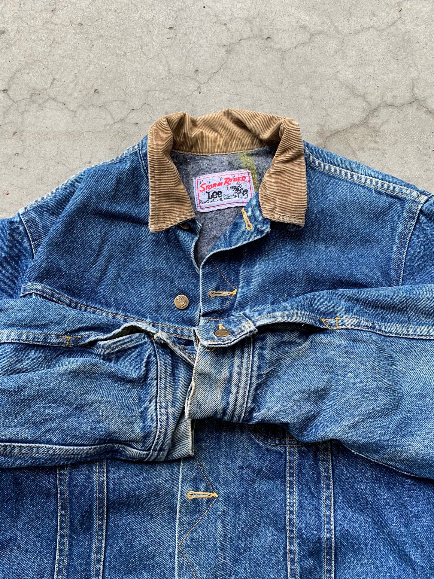 (XS/S) 90’s Lee Stormrider Denim Jkt