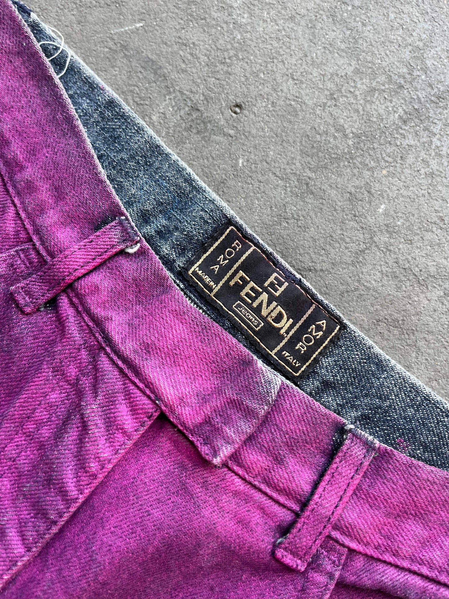 (27”) 80s Fendi Bedazzle Denim