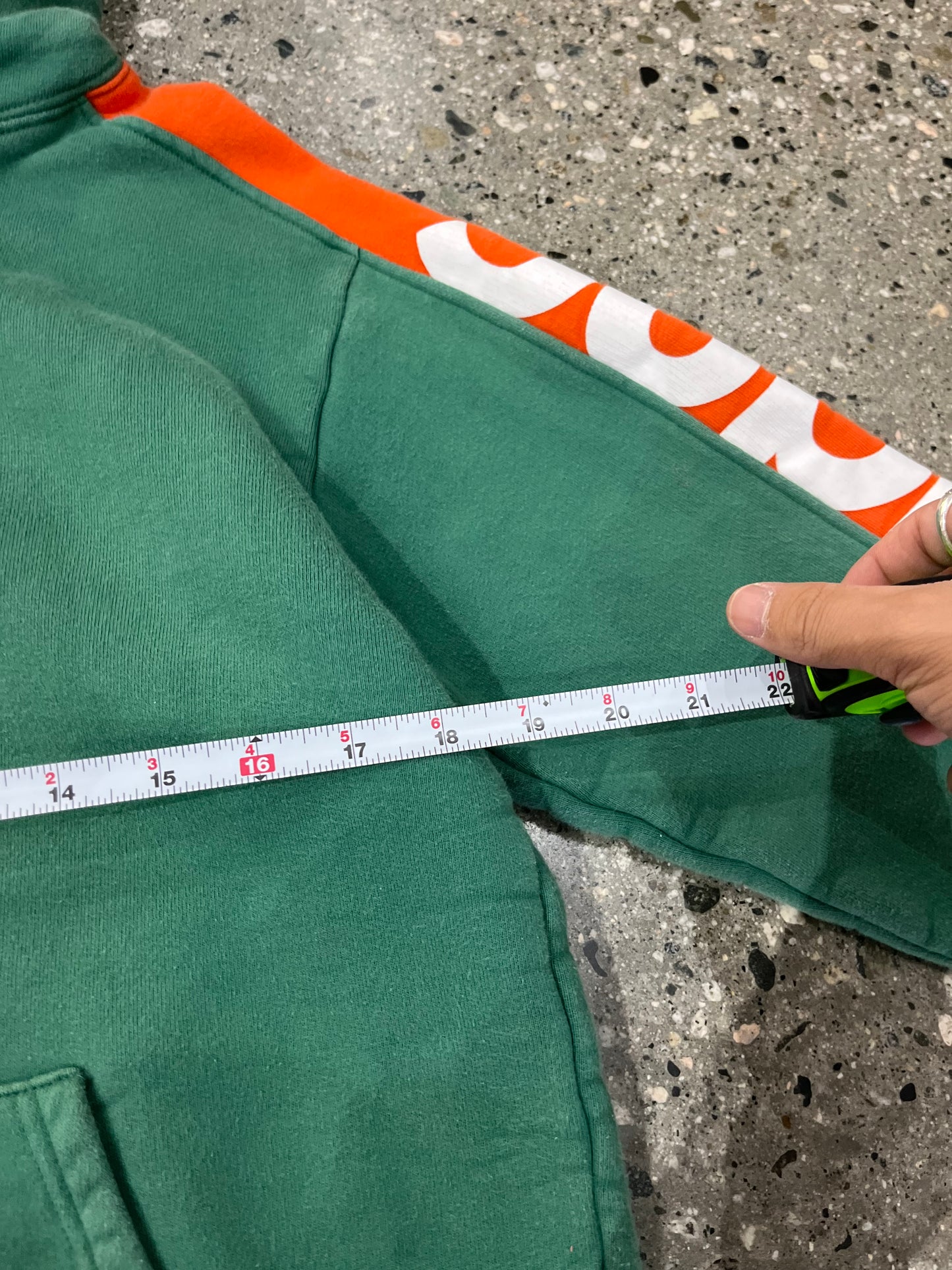 00's Supreme Arm Logo  Green Hoodie