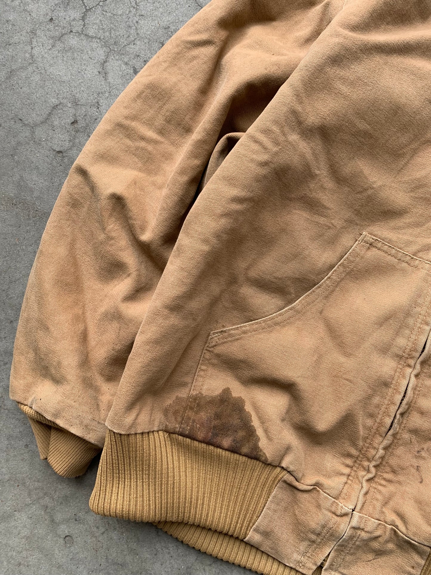 (M/L) Carhartt Tan Hooded Jacket