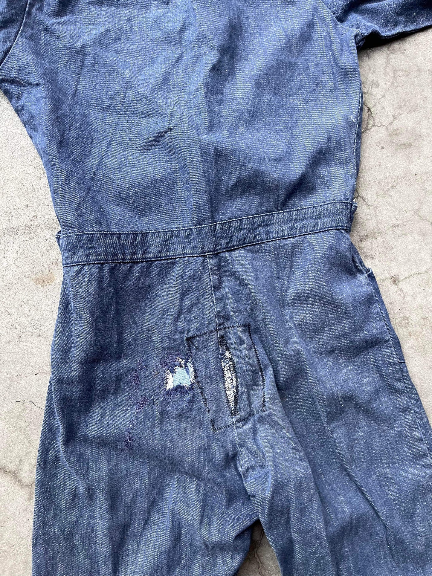 (32”) Vintage Denim Coveralls