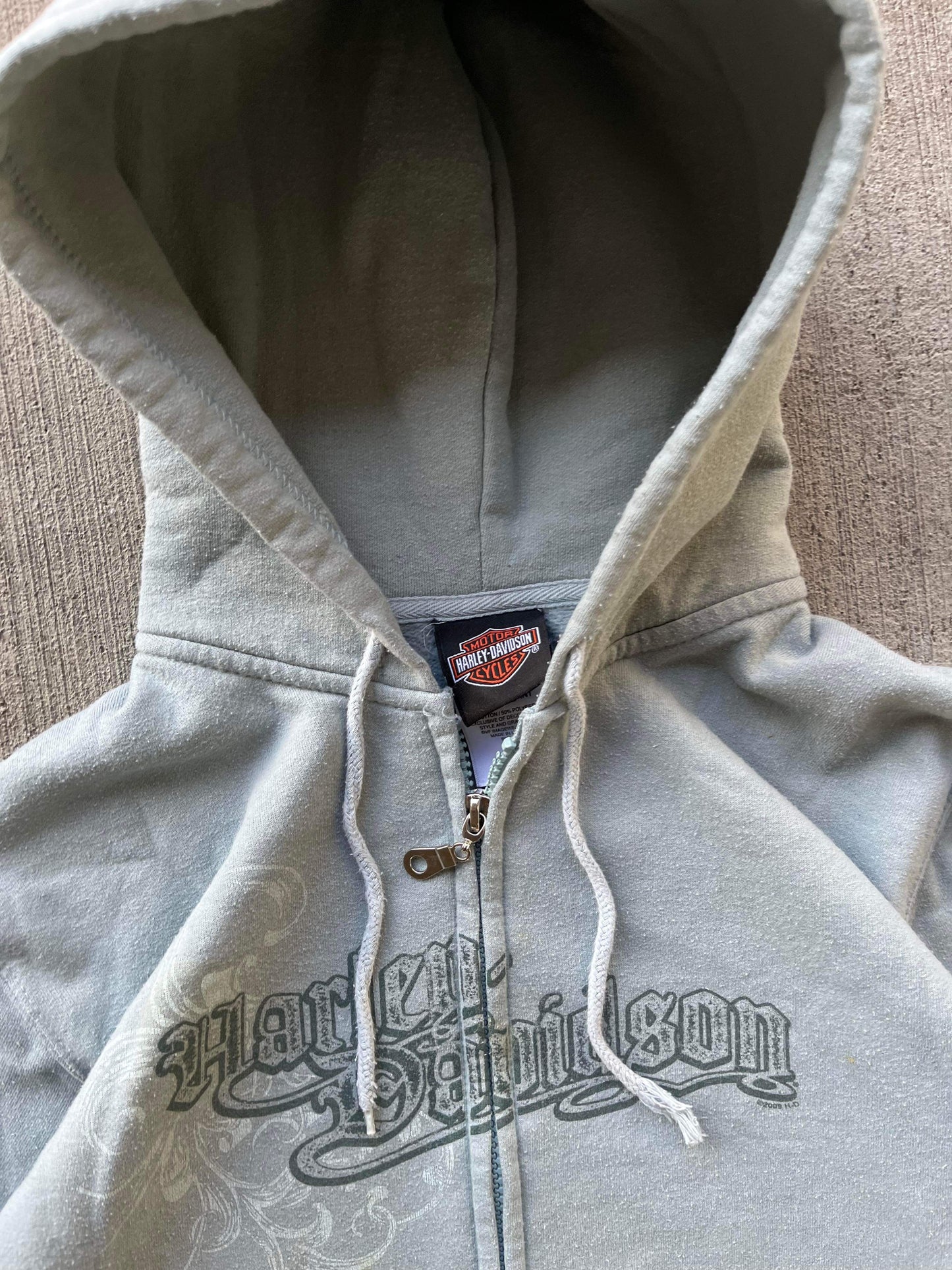 (L/XL) Harley Davidson Zip Up Hoodie