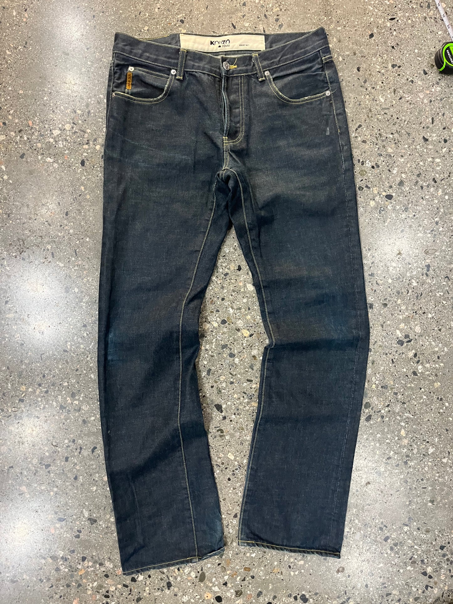 (34) Konzo Japanese Denim Straight Wash Jeans