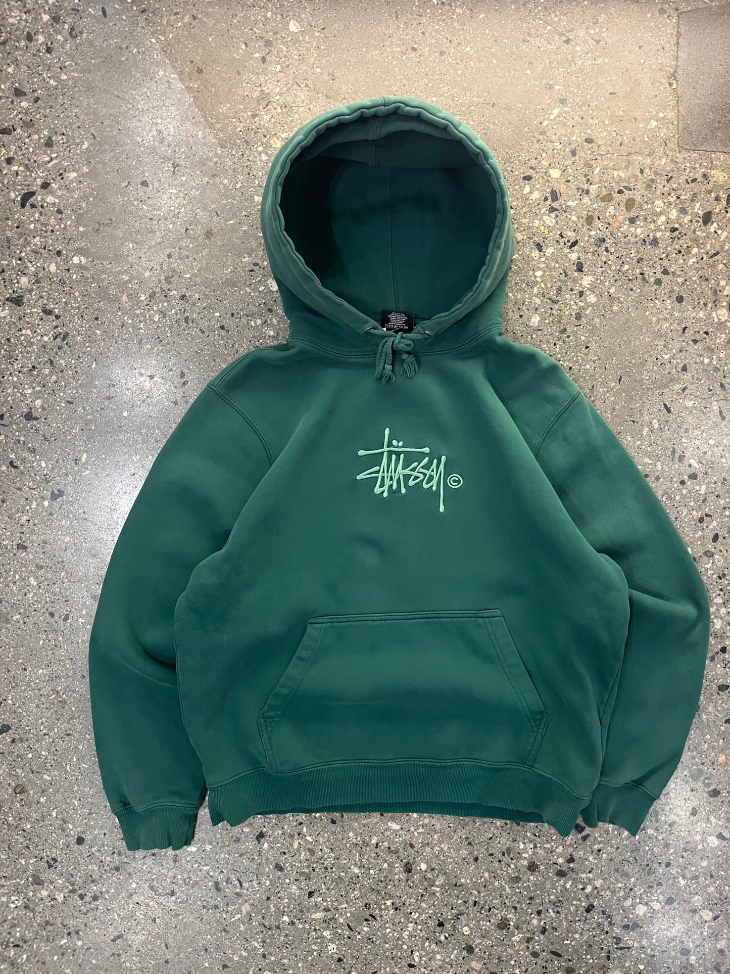 (S) Stussy forest green hoodie