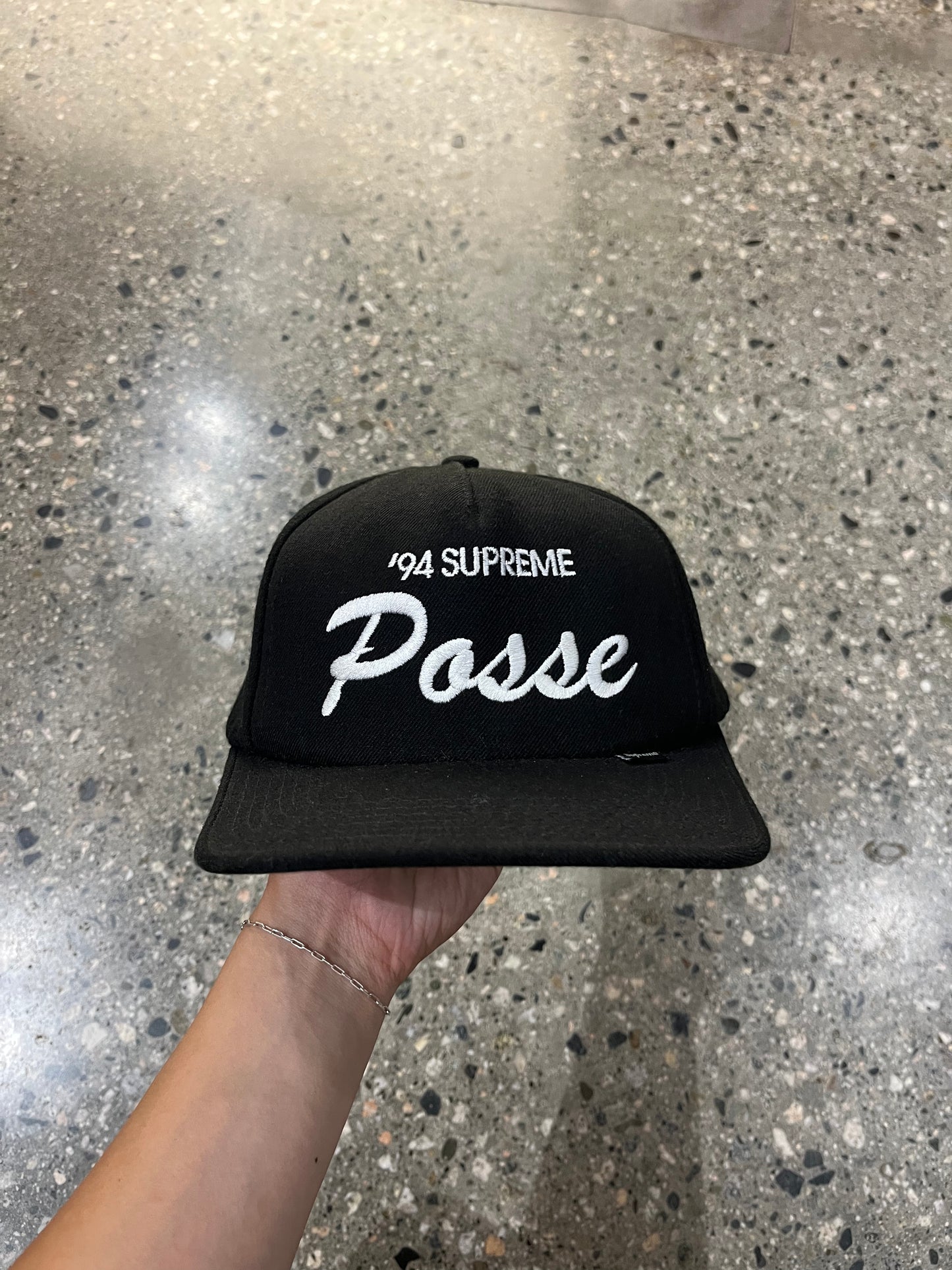 90's Supreme Posse Patch Adjustable Snapback Hat