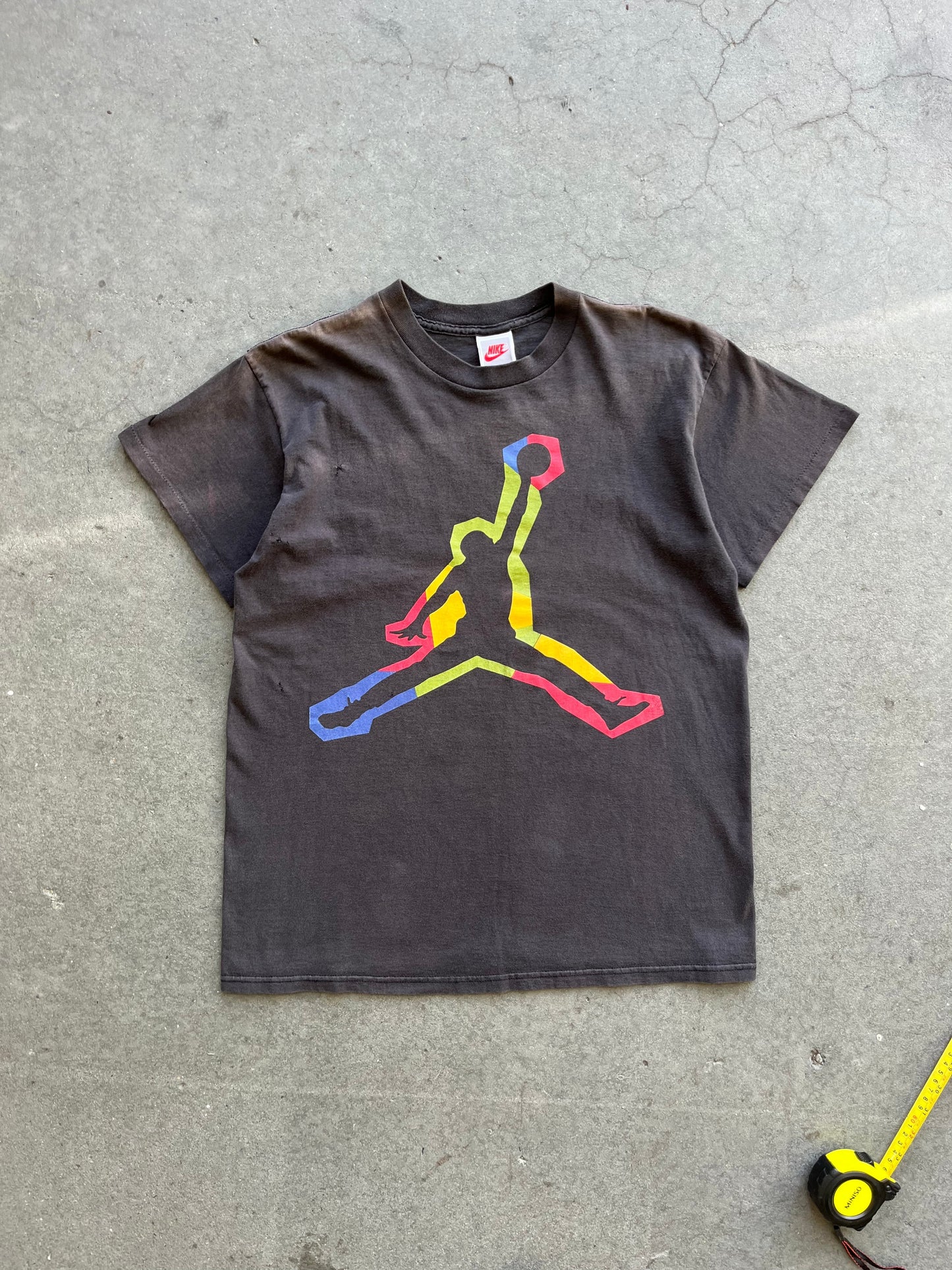 (m/l) 80s Nike Jordan Jump man Motion Tee ~