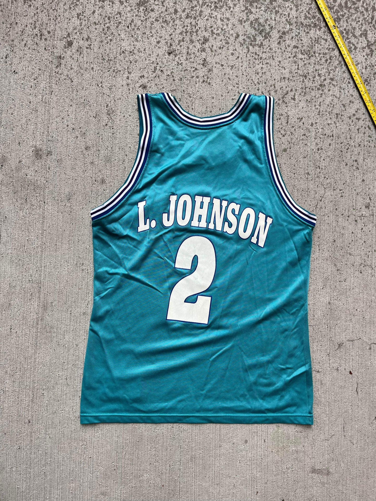 (XL) 90’s Champion Larry Johnson Jersey ~