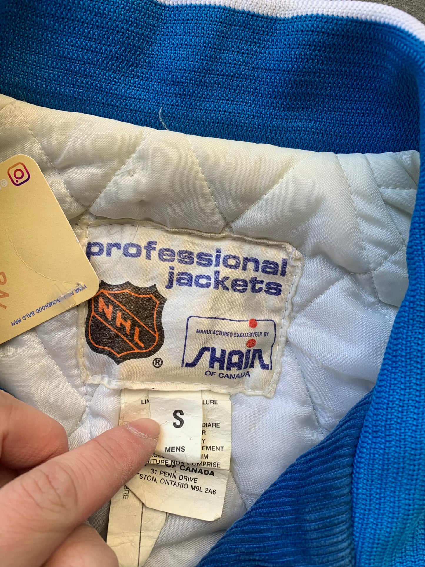 (S) 80’s Shain Quebec Nordiques Corduroy Jacket