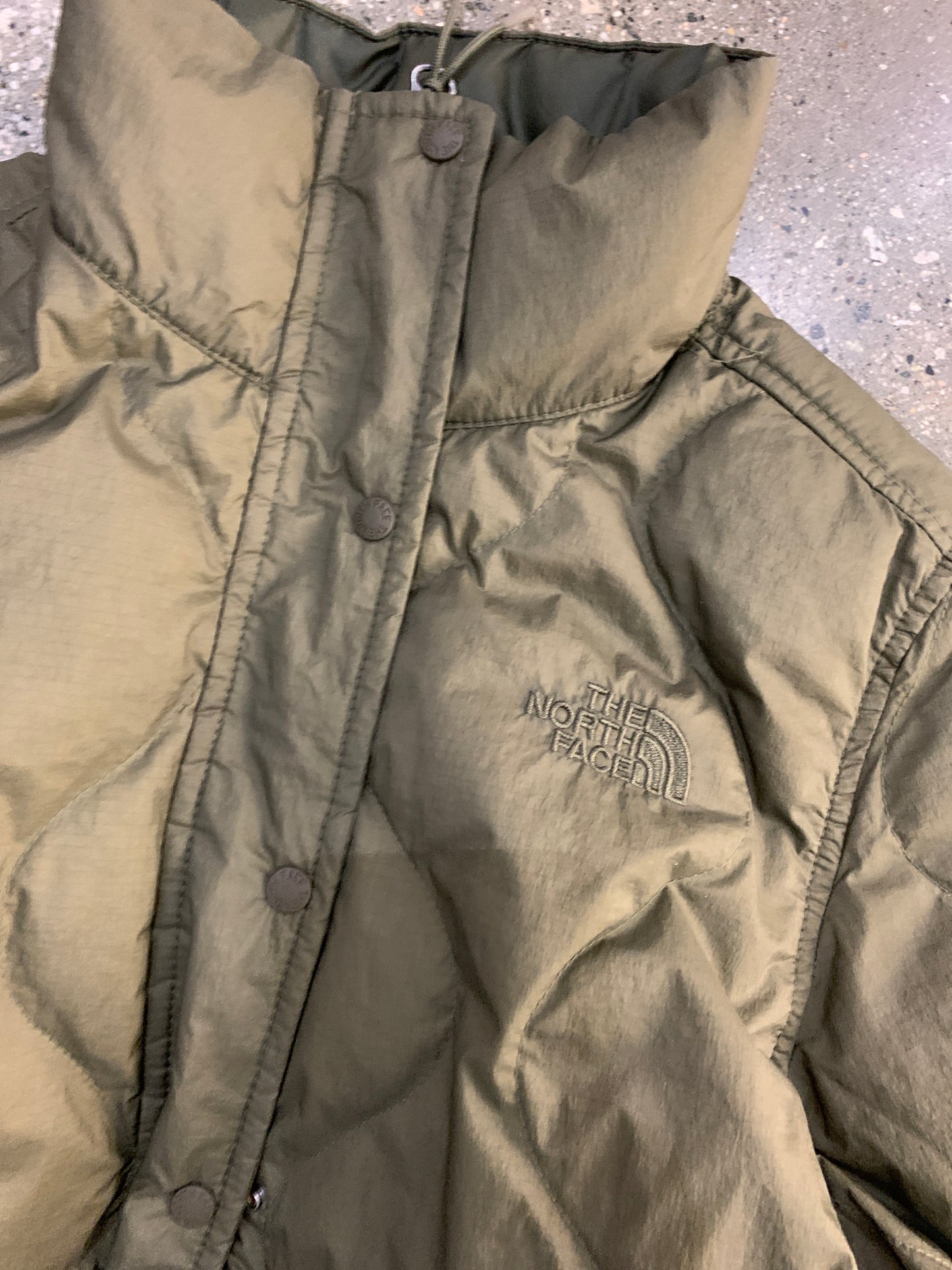 (Womens XS) TNF Liner Green Military Style Jacket