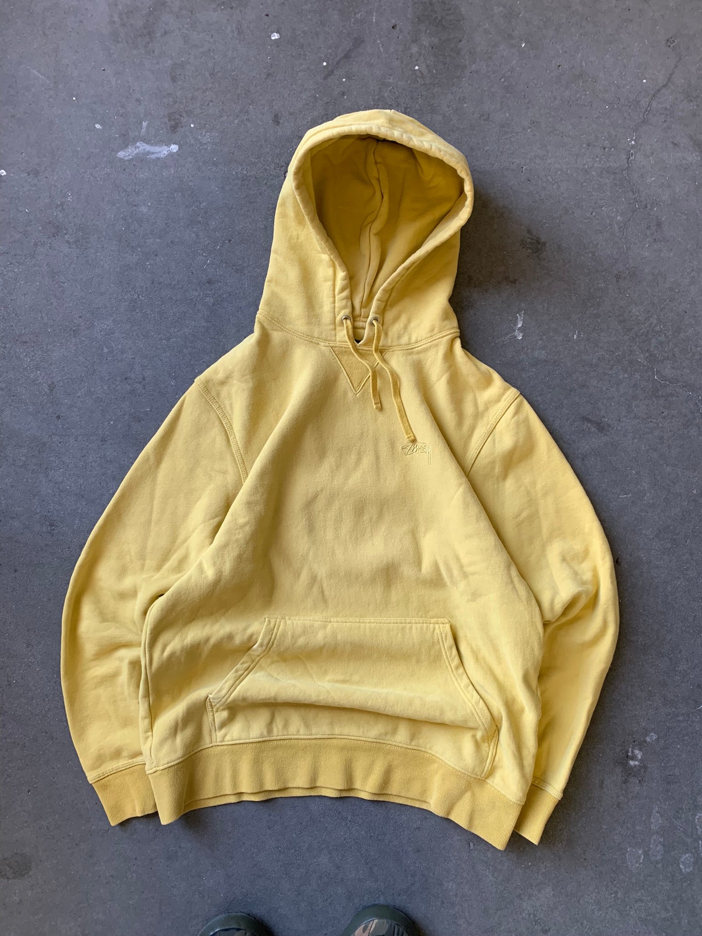 (M/L) Stussy Yellow Tonal Hoodie