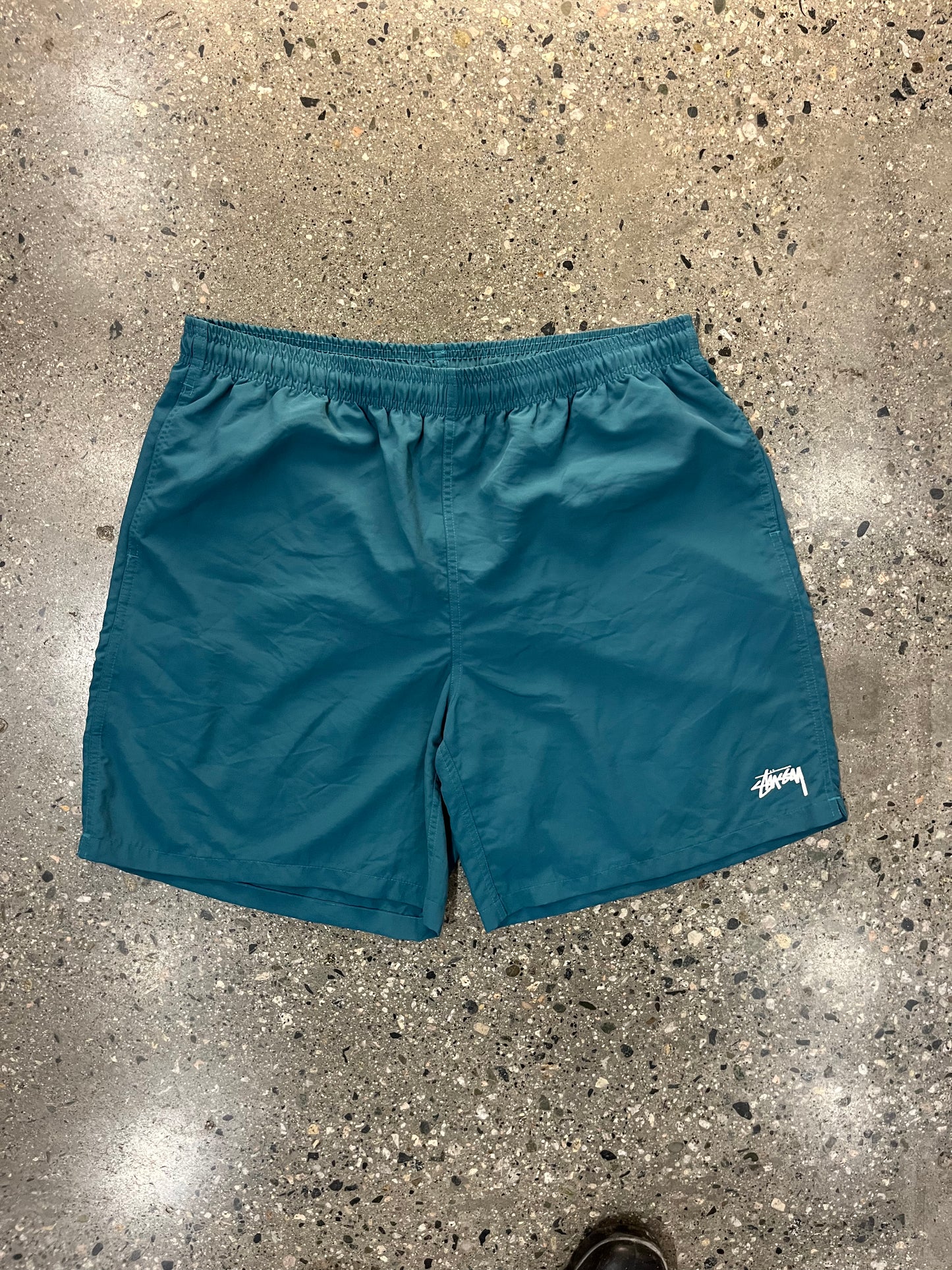 (XL) Stussy Classic Script Graphic Track Shorts