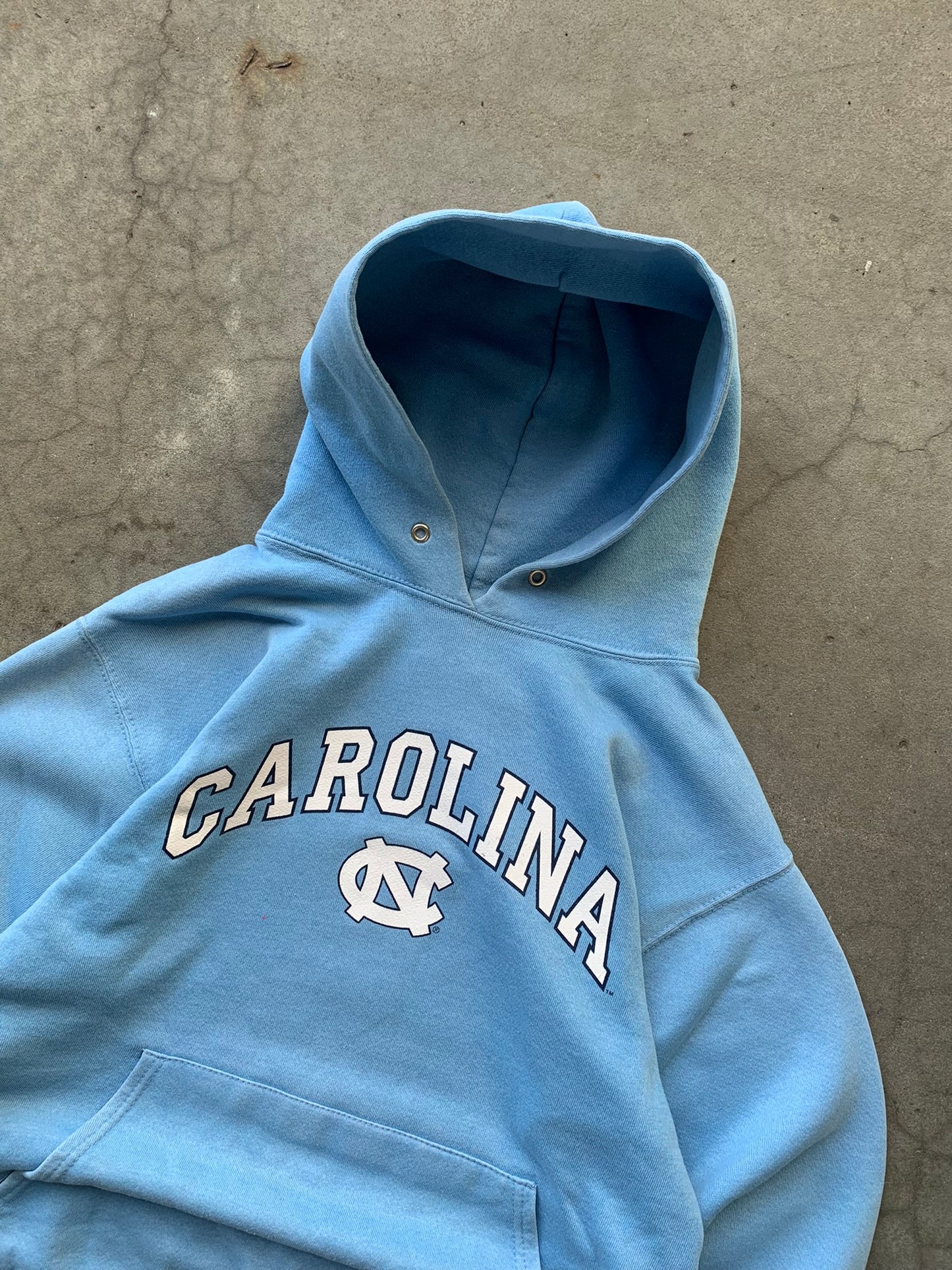 (S) 90’s Baby Blue UNC Collegiate Hoodie