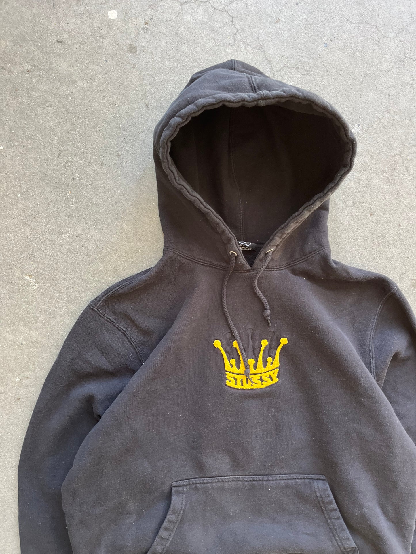 (S) 00s Stussy crown hoodie