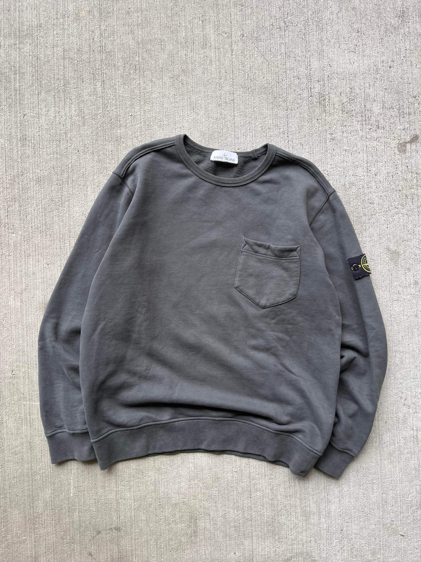 (XL) Sunfaded Stone Island Crewneck