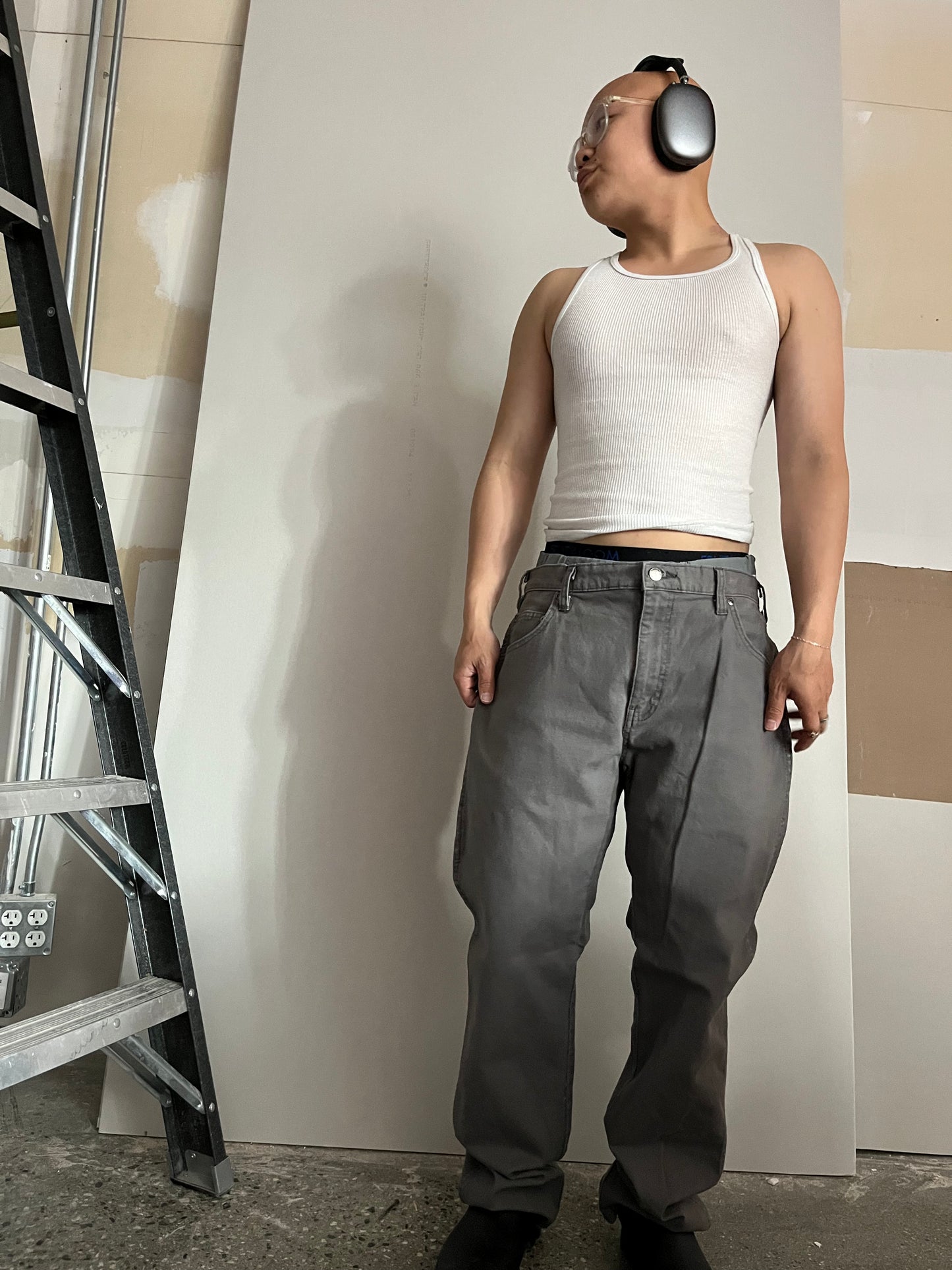 (34”) Dickies Grey Workwear Pants