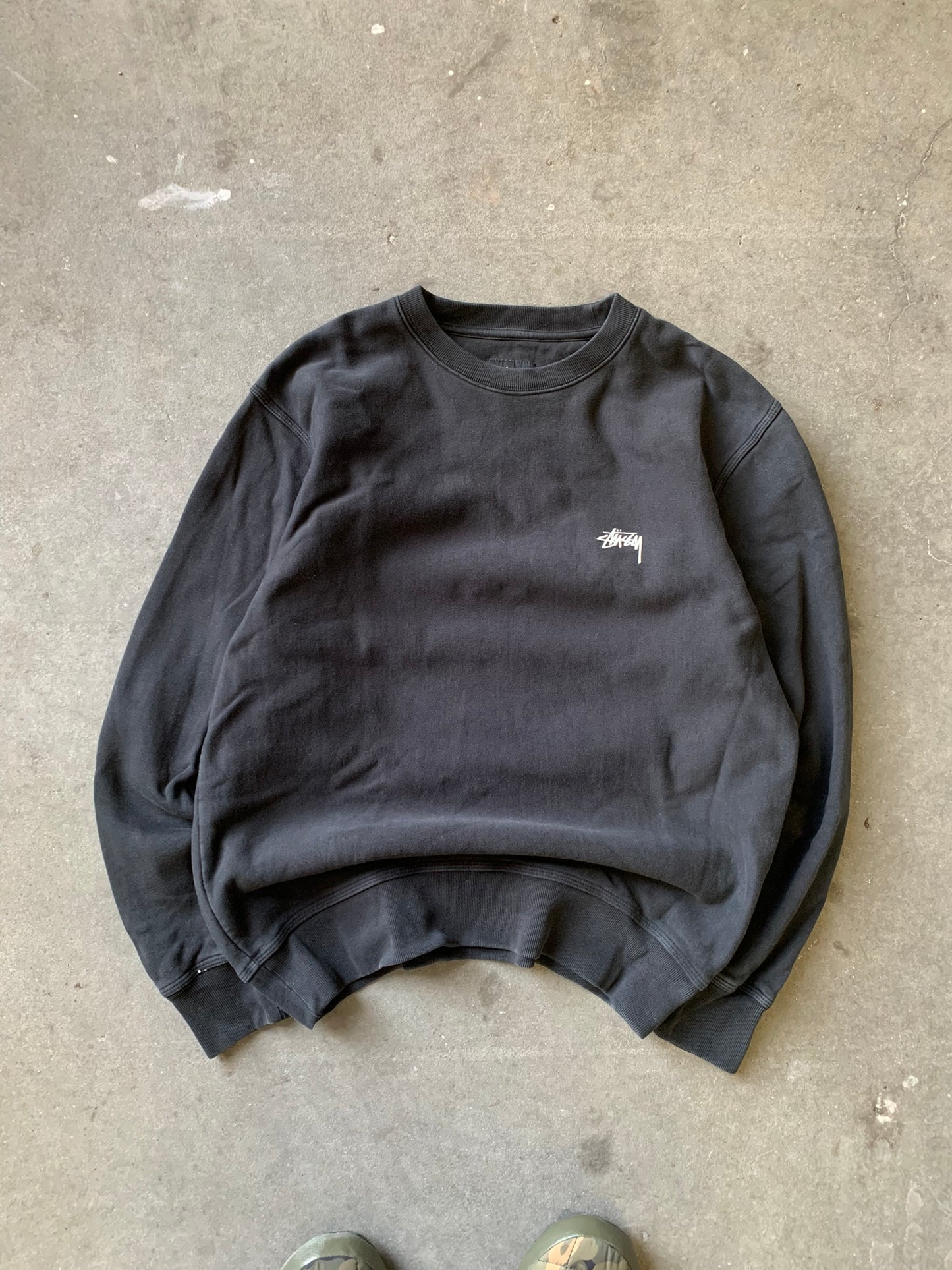 (S/M) Stussy Script Crewneck