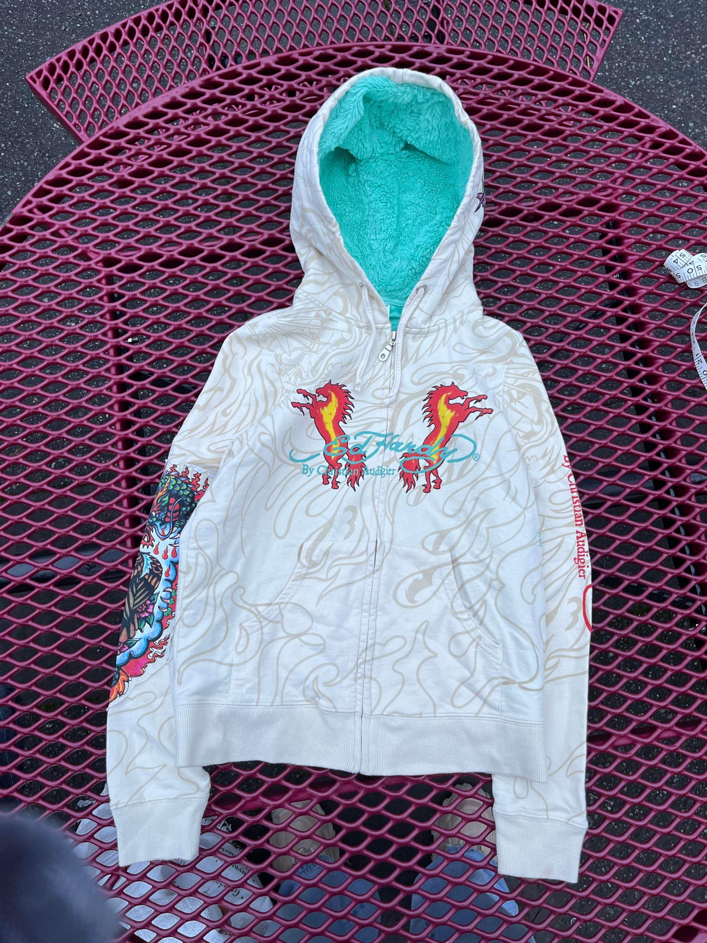 (M) Womens Ed Hardy Zip Up Hoodie