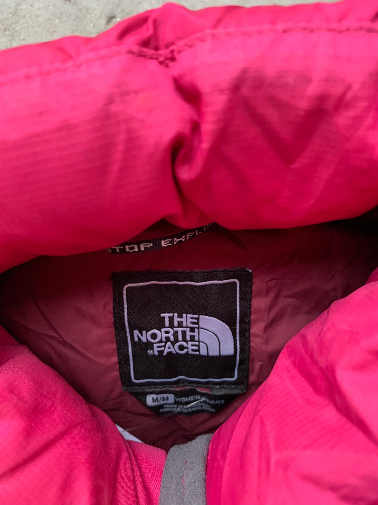 (M) The North Face 700 Hot Pink Puffer Vest