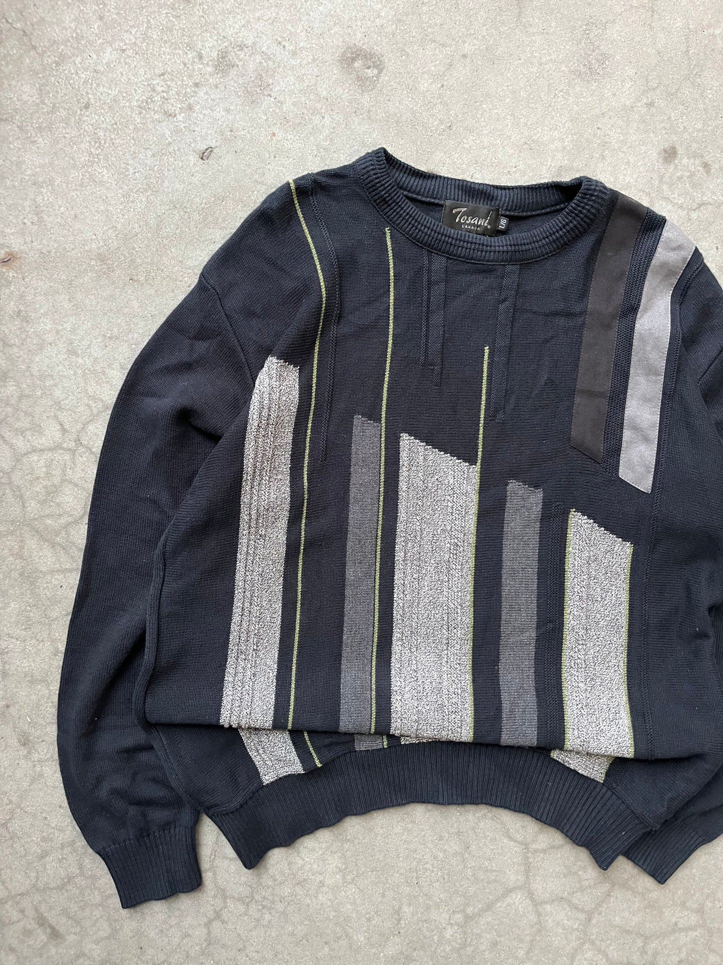 (L) 90s Tosani Abstract Knit