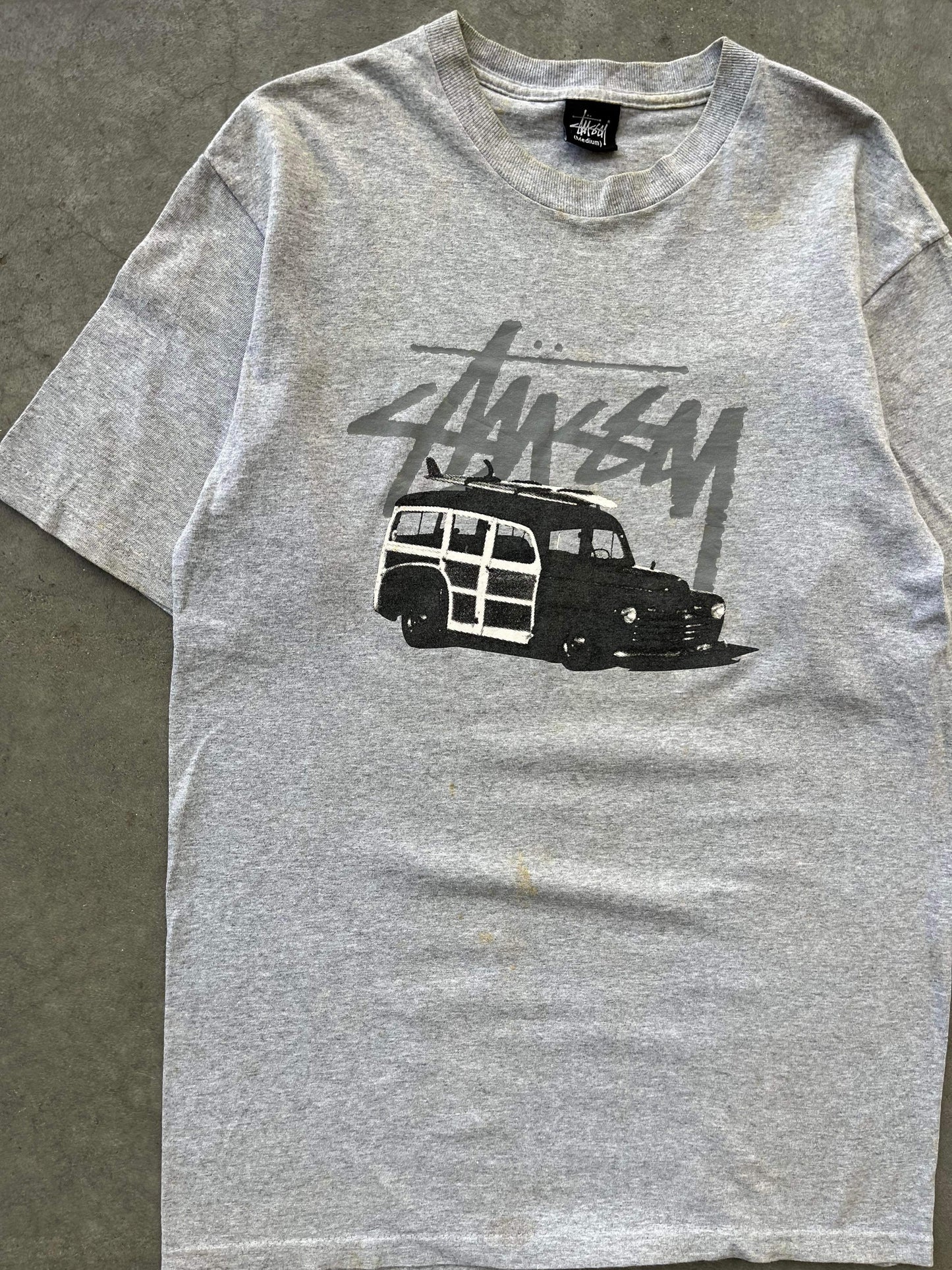 (M/L) 90’s Stussy Antique Car Tee