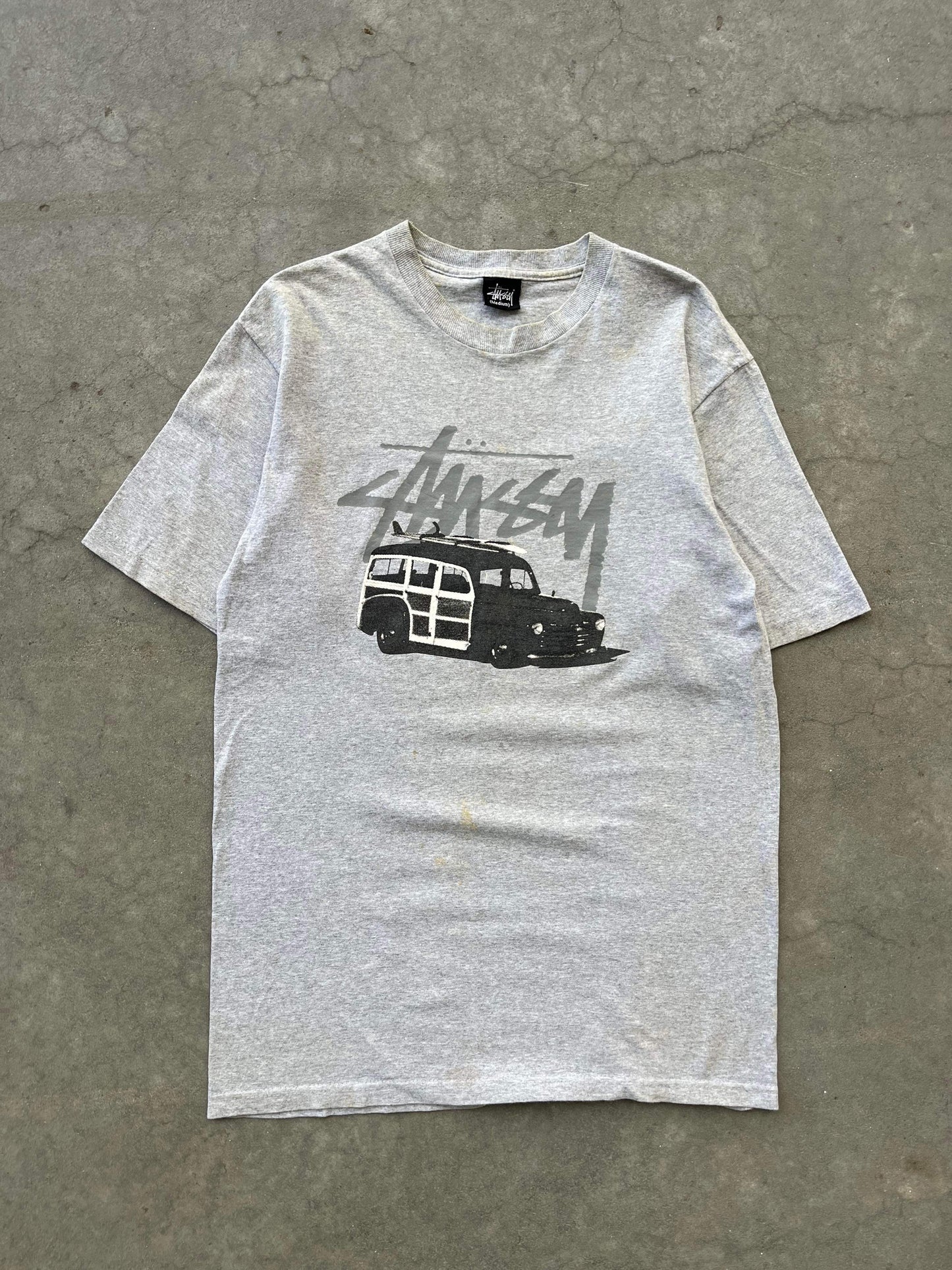 (M/L) 90’s Stussy Antique Car Tee