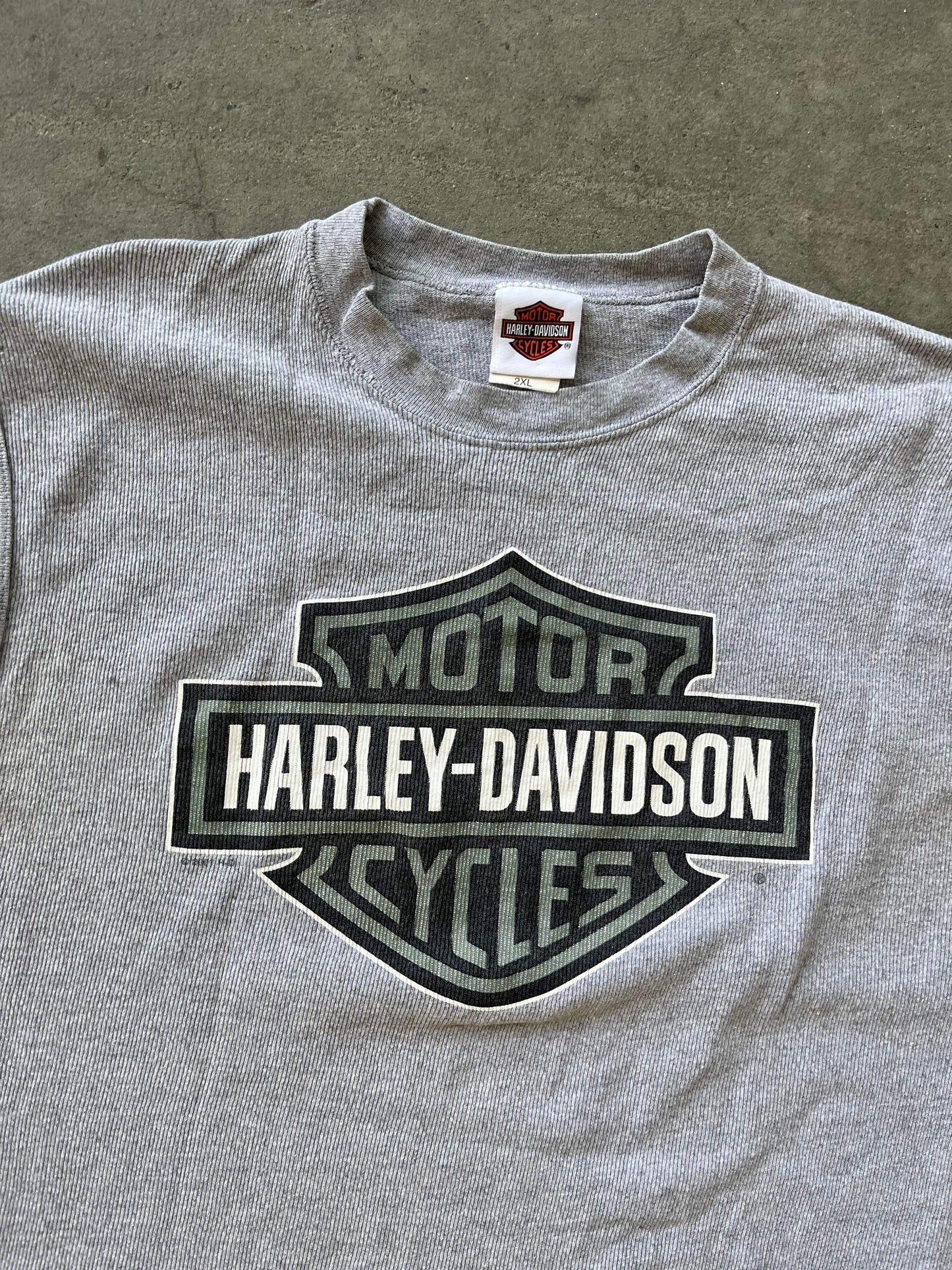 (2X) Harley Davidson Waffle Tank