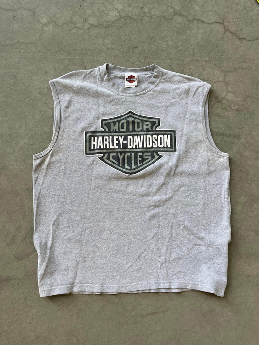 (2X) Harley Davidson Waffle Tank
