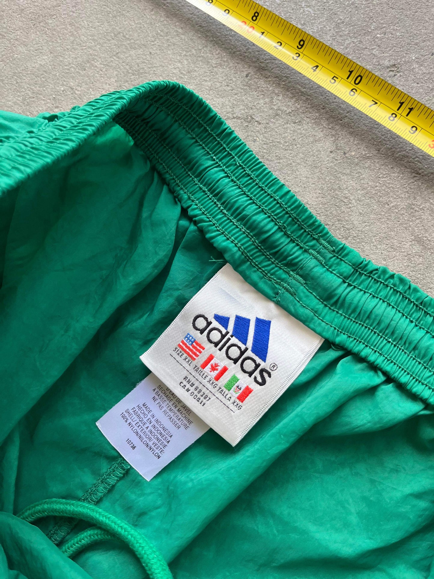 (32”) Vintage Adidas Windbreaker Shorts