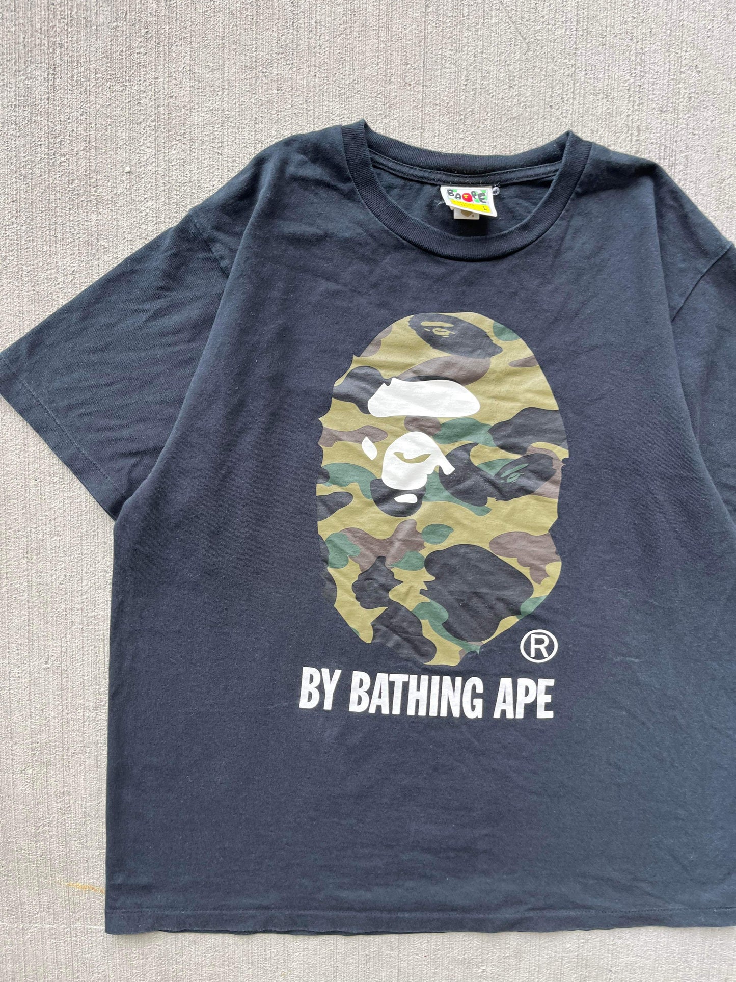 (L) Bape Camo Logo Tee