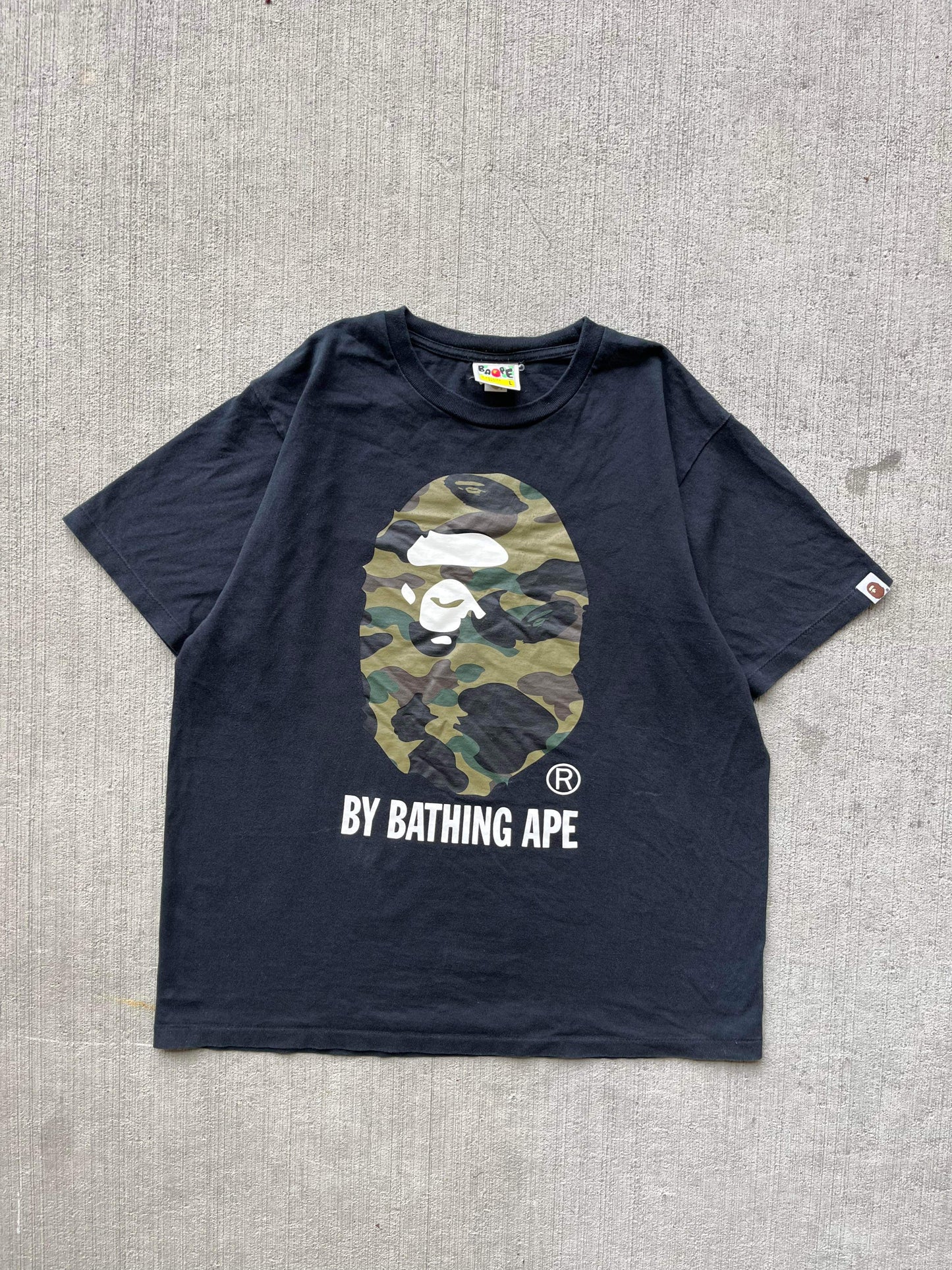 (L) Bape Camo Logo Tee