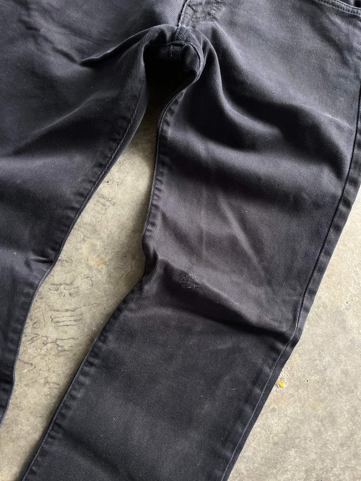 (34”) Black Bapesta Script Jeans