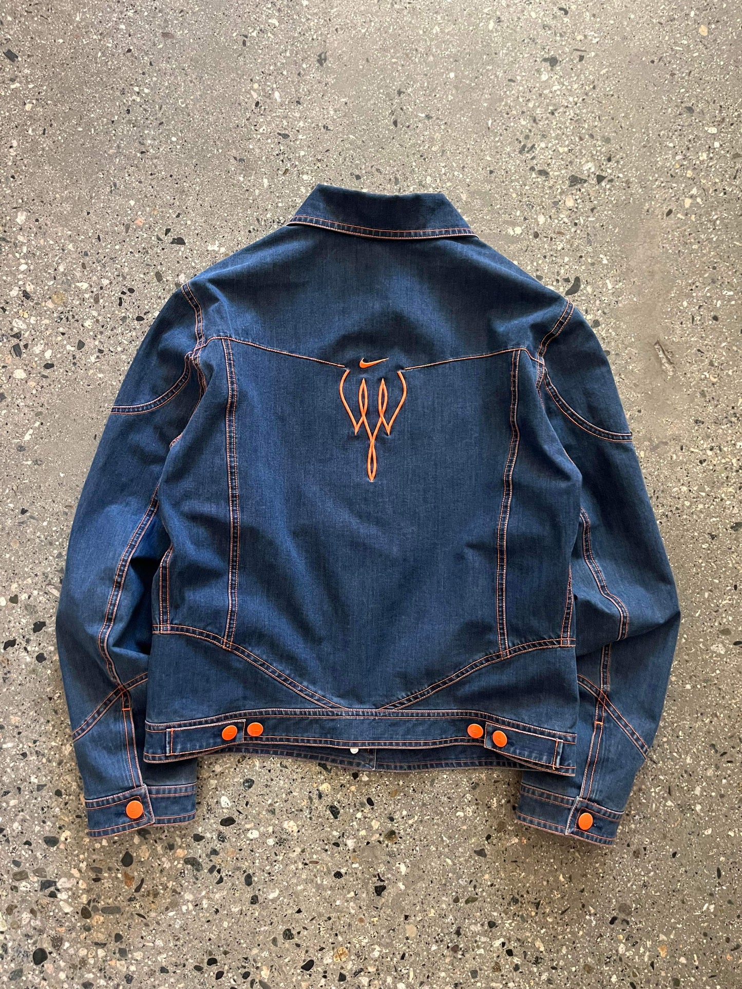 (XS/S) Vintage 2005 Cropped Nike Denim Jacket