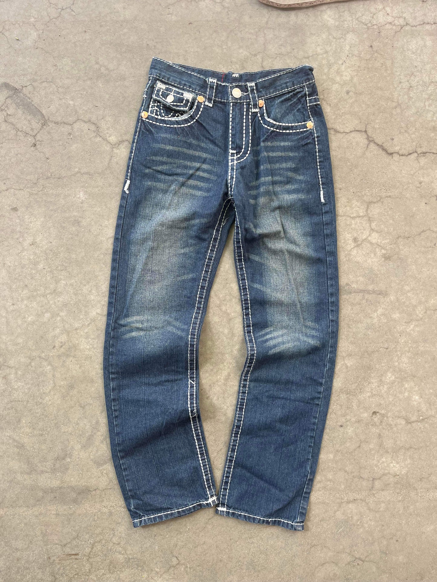 (30”) True Religion Contrast Stitch Denim