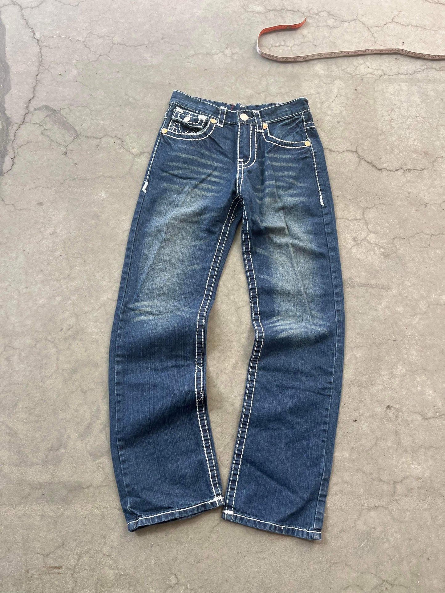 (30”) True Religion Contrast Stitch Denim