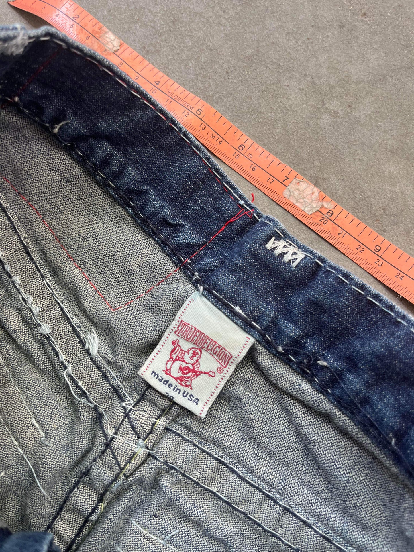 (30”) True Religion Contrast Stitch Denim