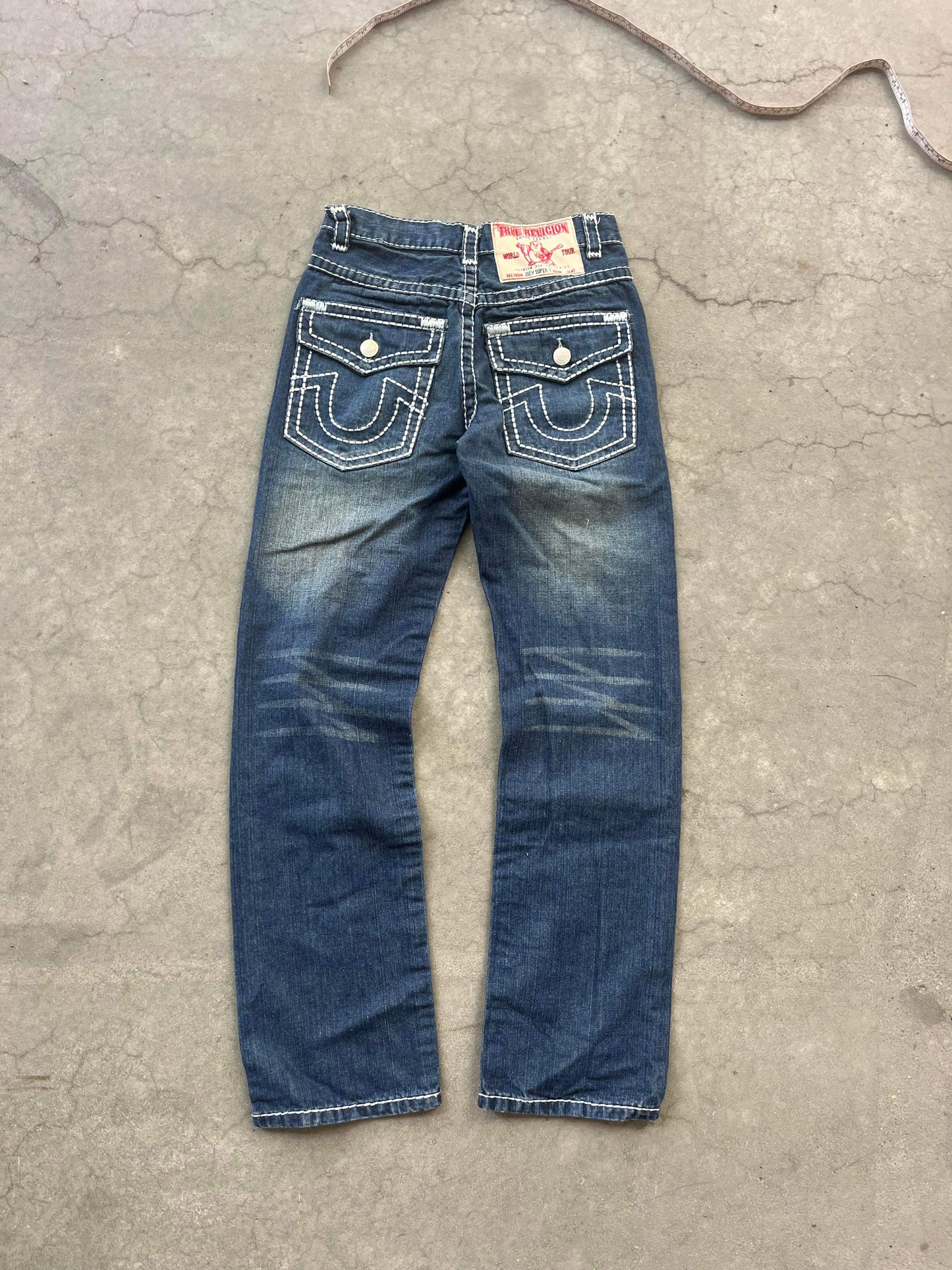 (30”) True Religion Contrast Stitch Denim