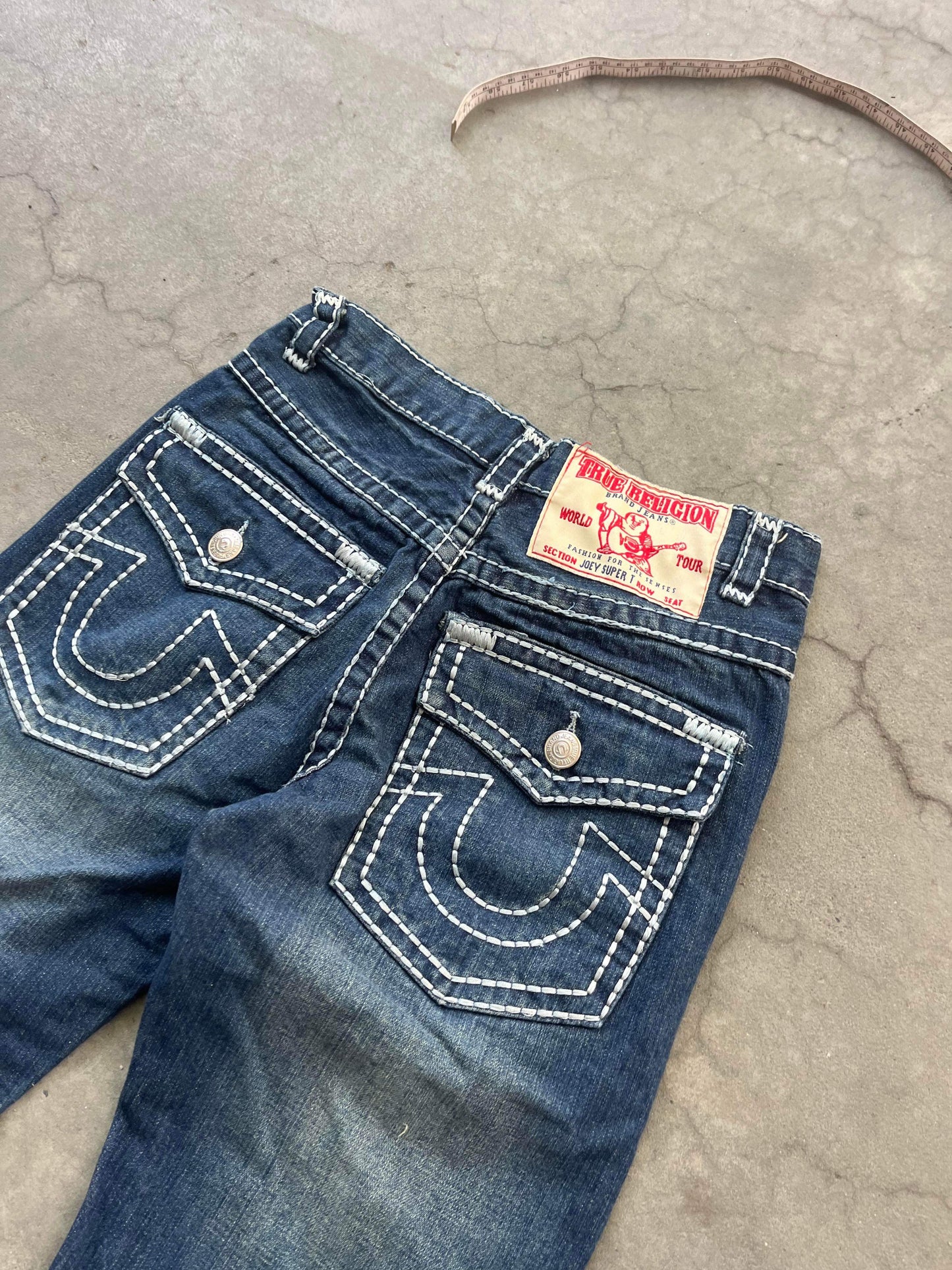 (30”) True Religion Contrast Stitch Denim