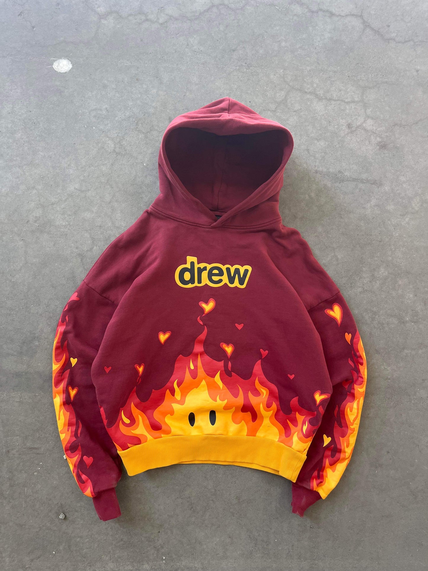 (xs/s) Drew House Flames Hoodie