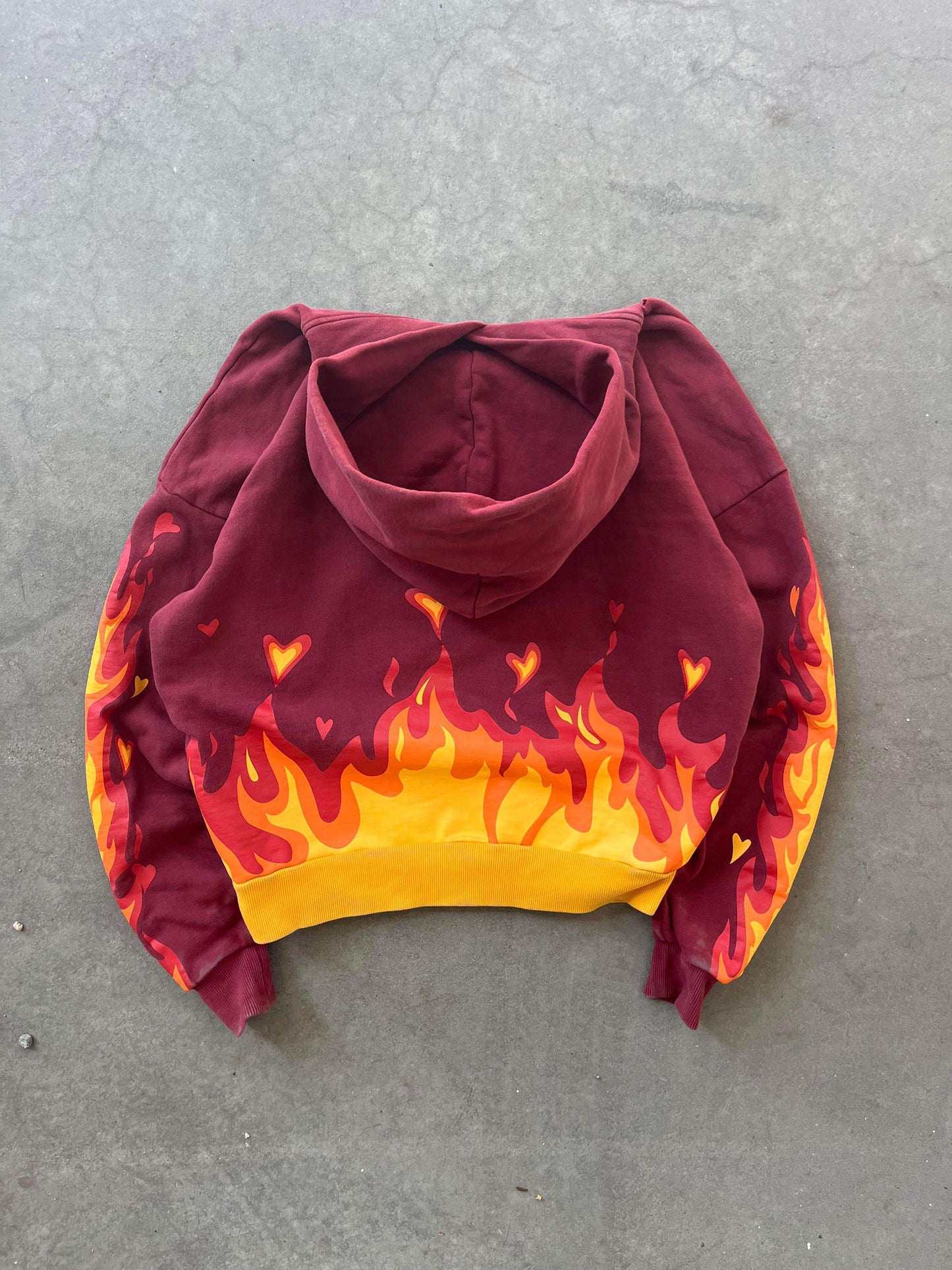 (xs/s) Drew House Flames Hoodie