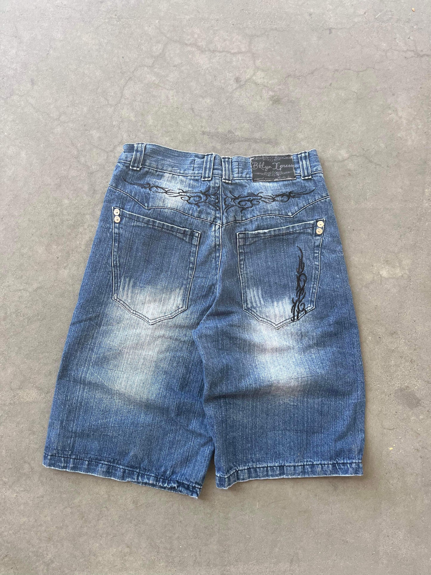 (34”) Brooklyn Xpress Y2K Baggy Jorts